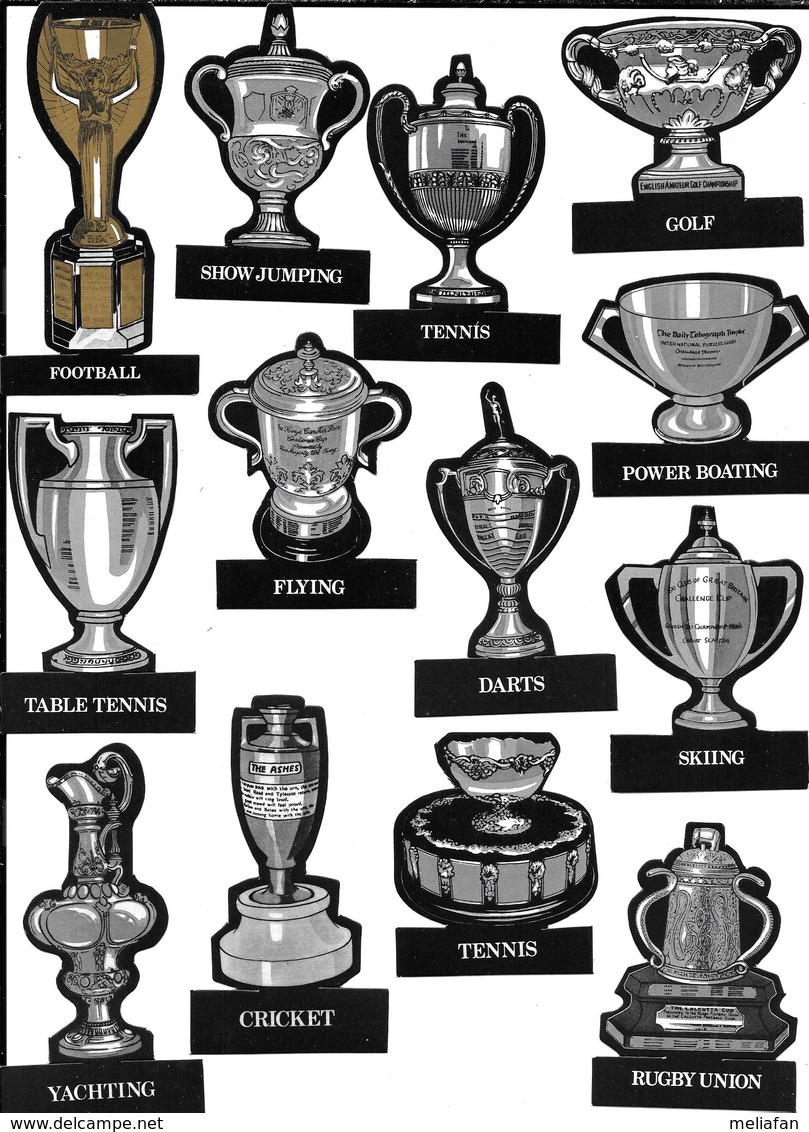 BC49 - SERIE COMPLETE  CARTES MISTER SOFTEE - FAMOUS SPORT TROPHIES - TROPHEES SPORTIFS - Autres & Non Classés