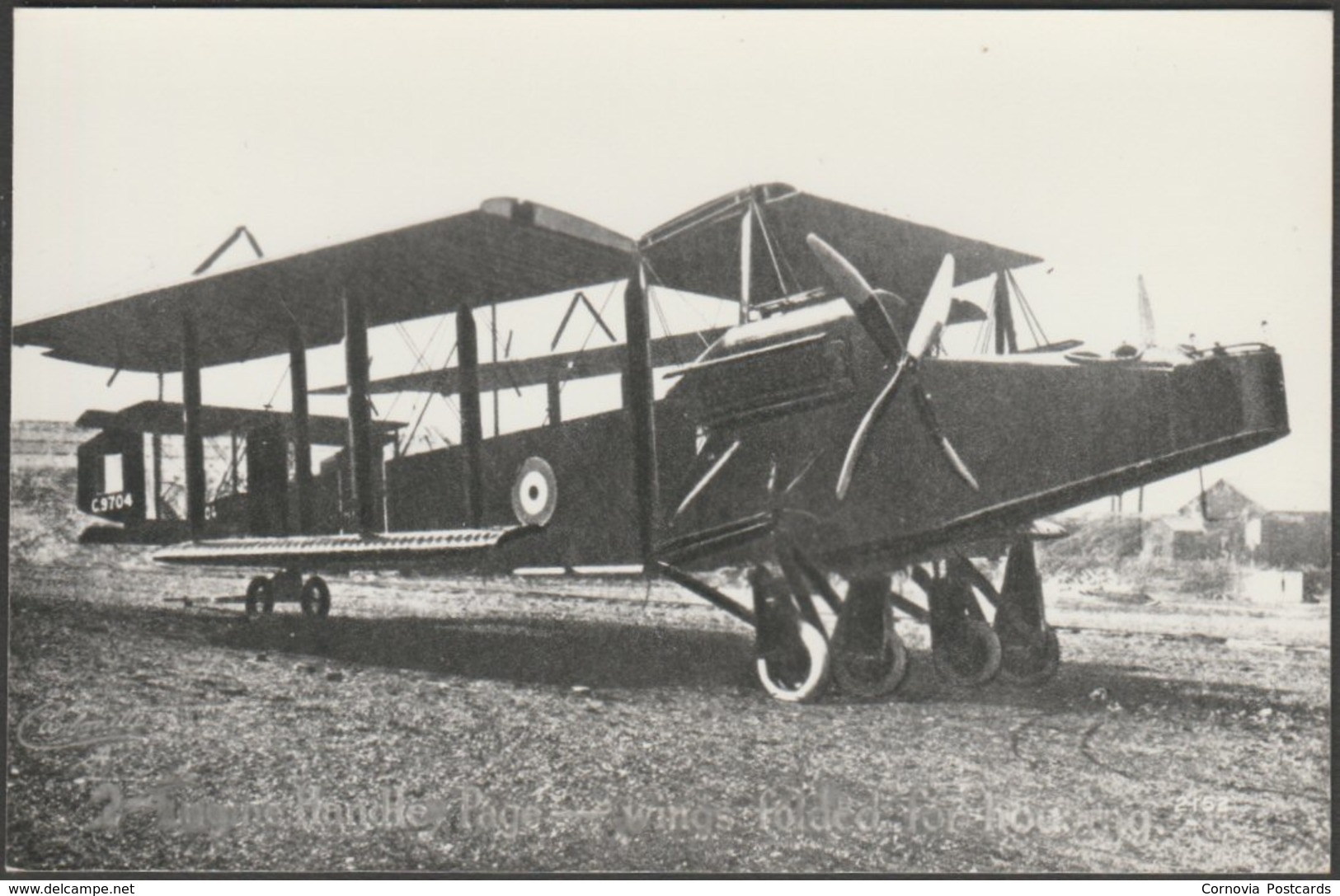 Handley Page Type O Biplane Bomber, C.1910s - Reproduction Photograph - Aviation