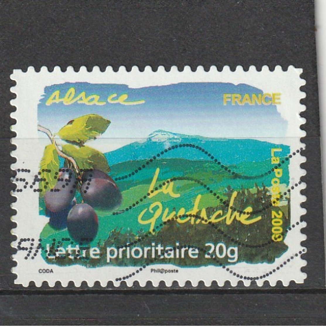 France Adhésif Oblitéré  2009  N° 291  Flore Des Régions.  La Quetsche (Alsace) - Autres & Non Classés