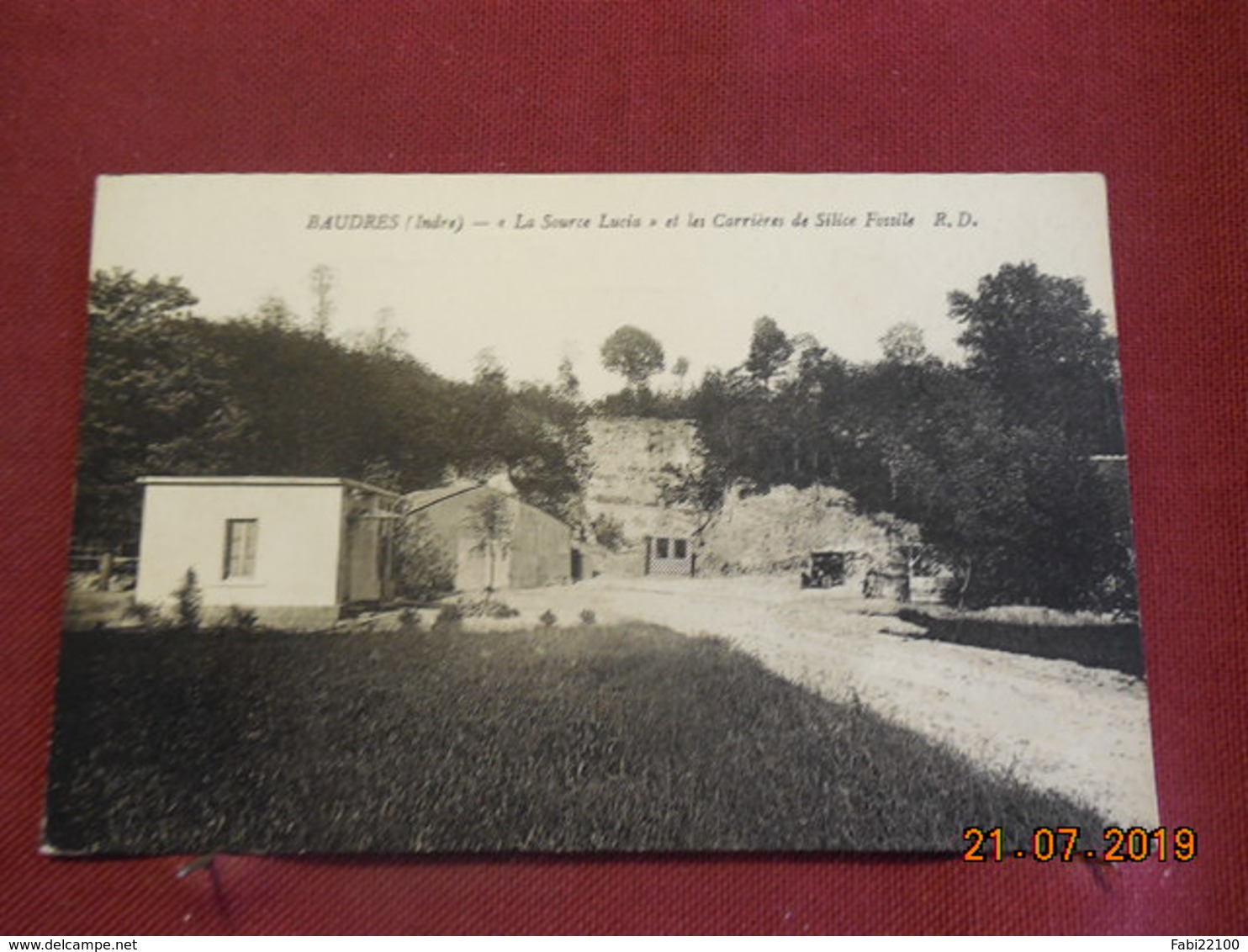 CPA - Baudres - "La Source Lucia" Et Les Carrières De Silice Fossile - Autres & Non Classés