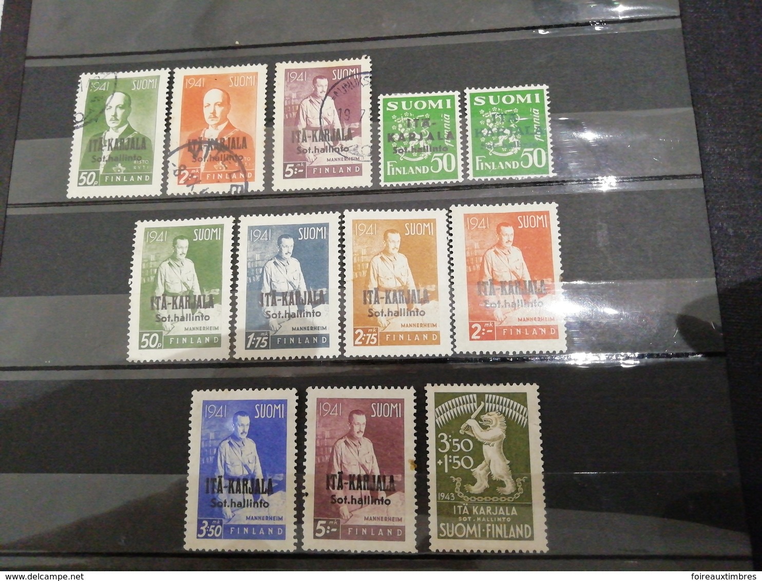 Finlande-  Carélie Orientale - Local Post Stamps