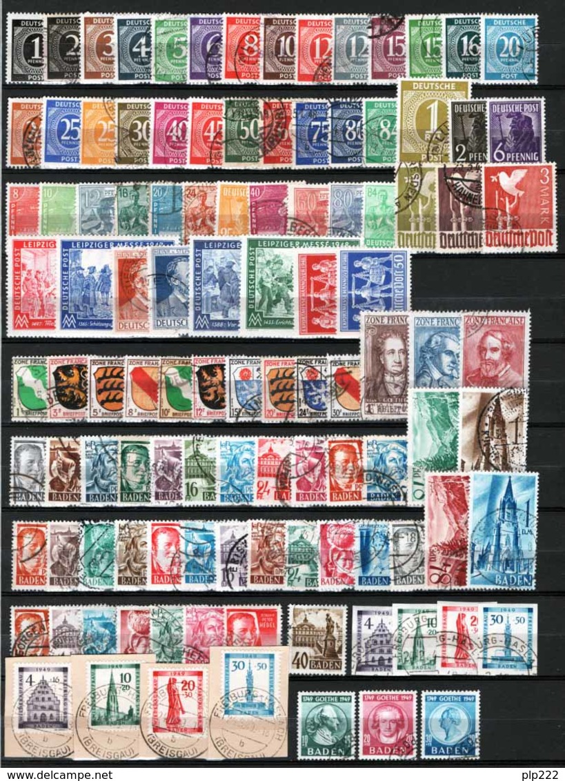 Germania Occupazione Alleata 1945/49 Collection Over 360 Val. */O/MH/Used VF/F - Sonstige & Ohne Zuordnung