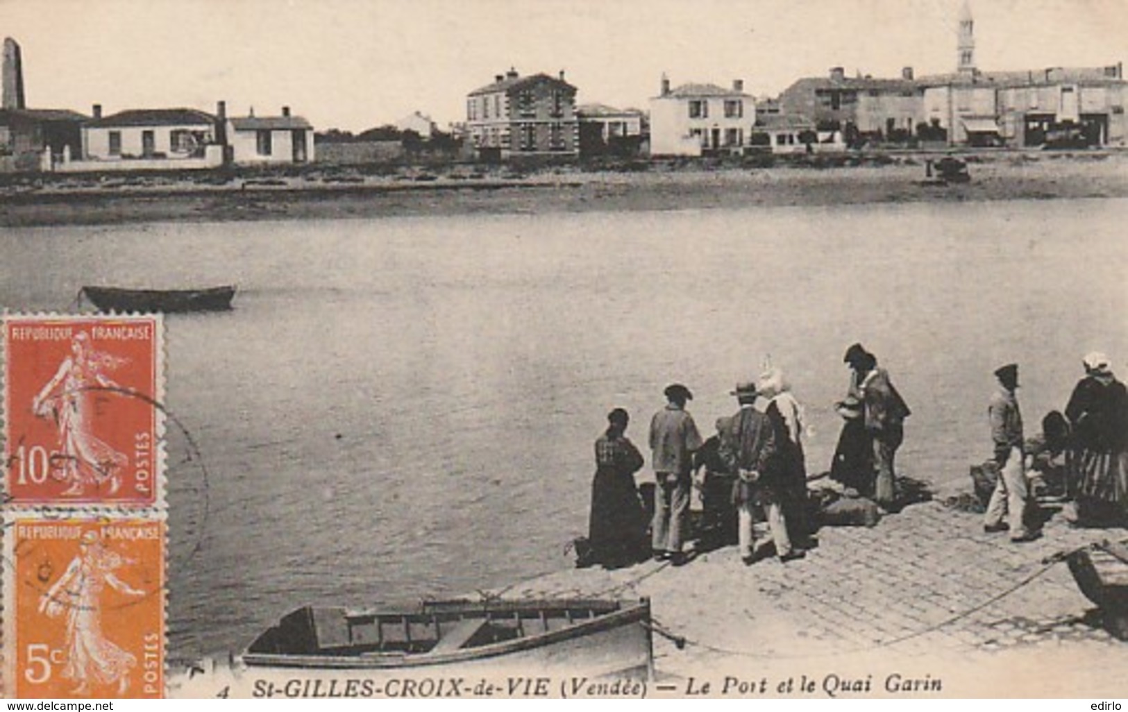 ***   85  ***  Saint Gilles  CROIX DE VIE  Le Port Et Le Quai Garin  TTBE - Saint Gilles Croix De Vie