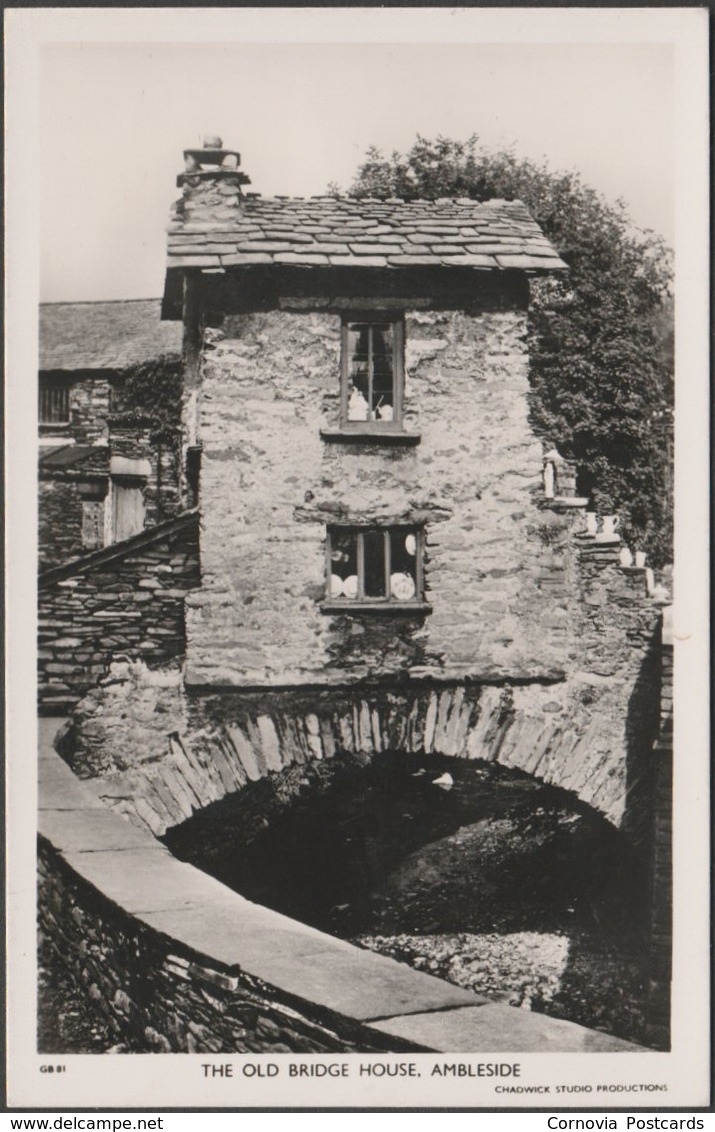 The Old Bridge House, Ambleside, Westmorland, C.1950s - Chadwick Studio RP Postcard - Ambleside