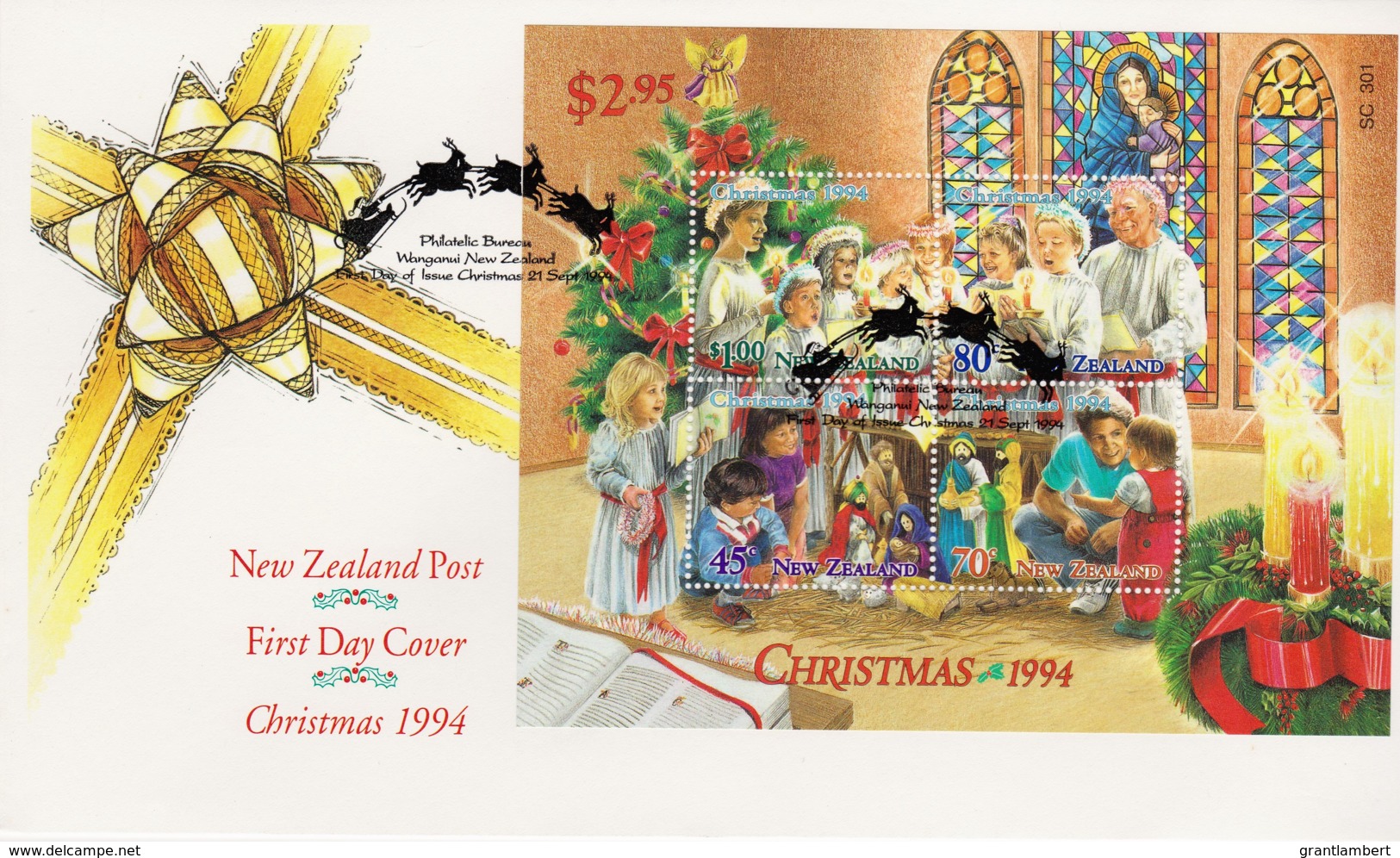 New Zealand 1994 Christmas Minisheet FDC - FDC