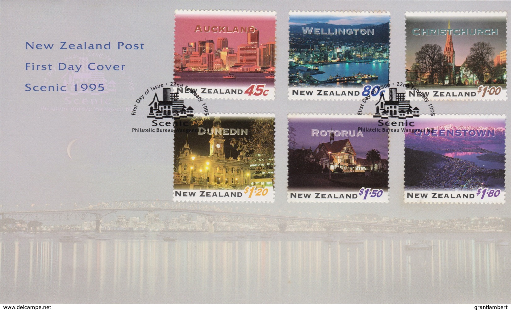 New Zealand 1995 Scenic Cities FDC - FDC