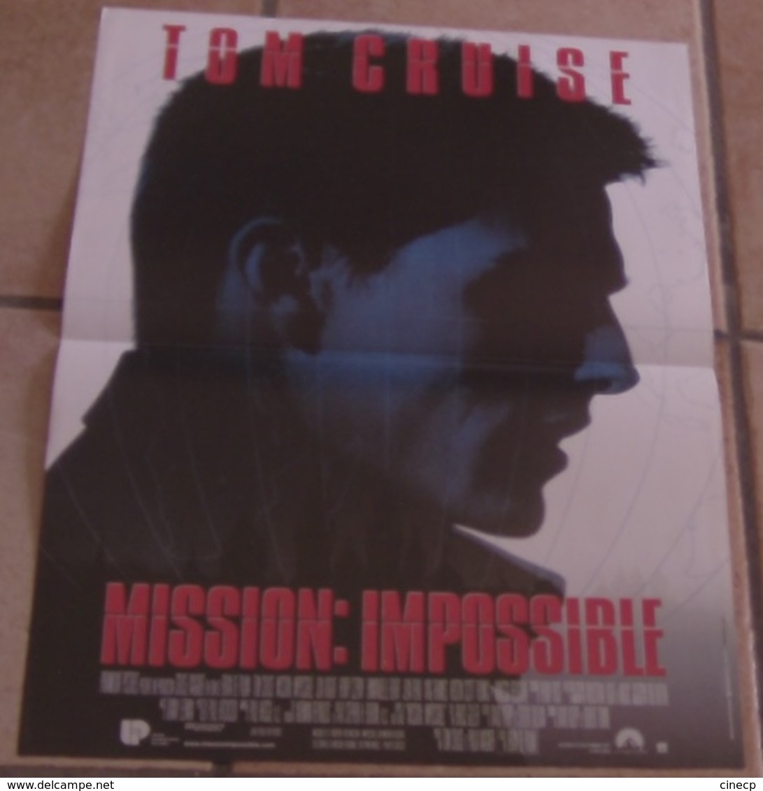 AFFICHE CINEMA ORIGINALE FILM MISSION IMPOSSIBLE Brian DE PALMA Tom CRUISE RENO BEART VOIGHT 1996 TBE - Affiches & Posters