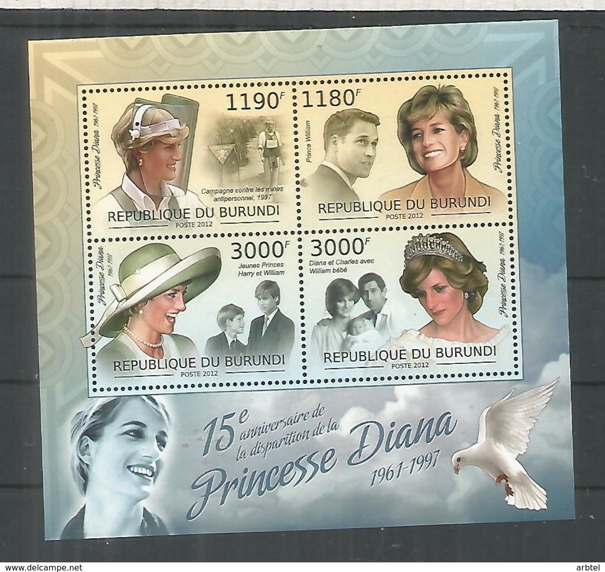 BURUNDI PRINCESA DIANA PRINCESS - Familias Reales