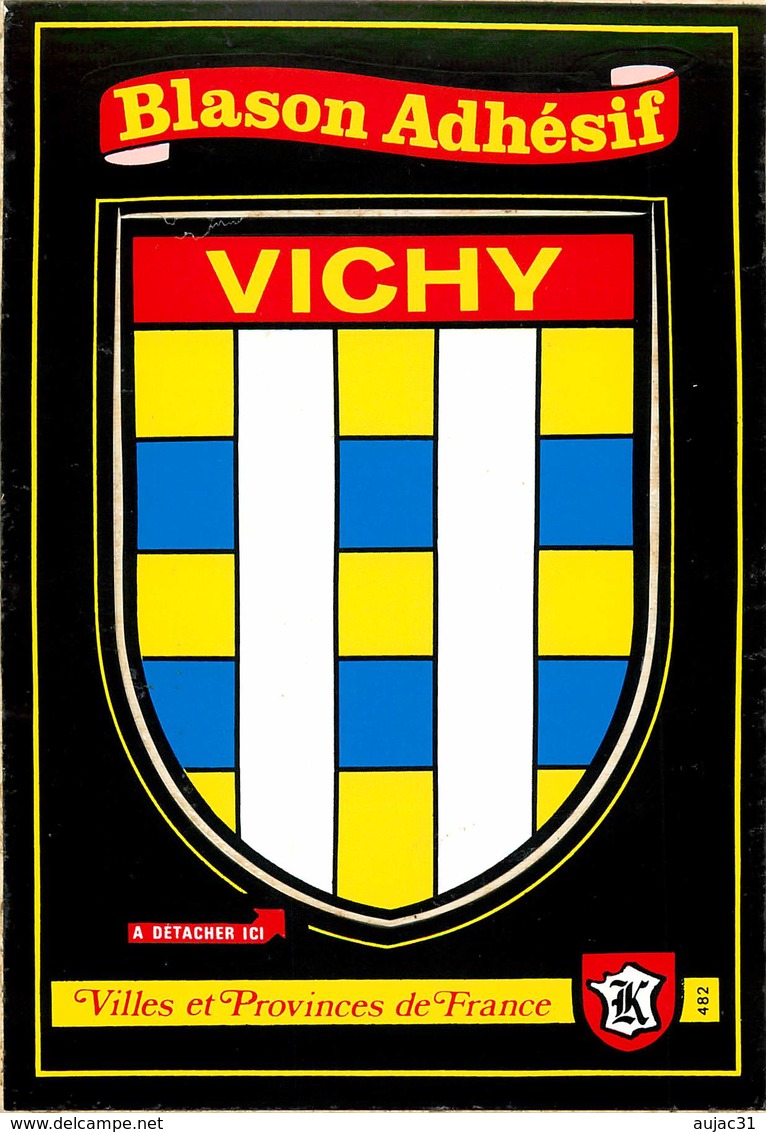 Dép 03 - Blasons - Vichy - Blason Adhésif - Semi Moderne Grand Format - état - Vichy