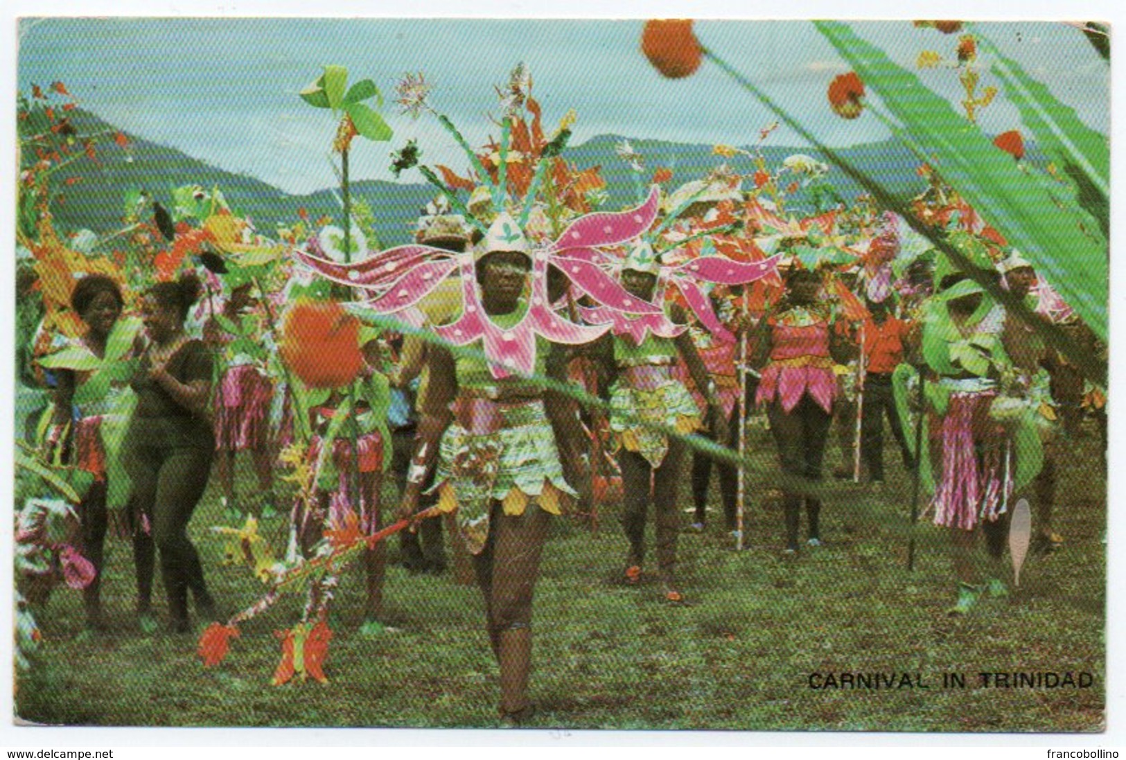 TRINIDAD & TOBAGO - CARNIVAL IN TRINIDAD / METER BUY TRINIDAD PETROL / THEMATIC STAMP-FLOWER - Trinidad