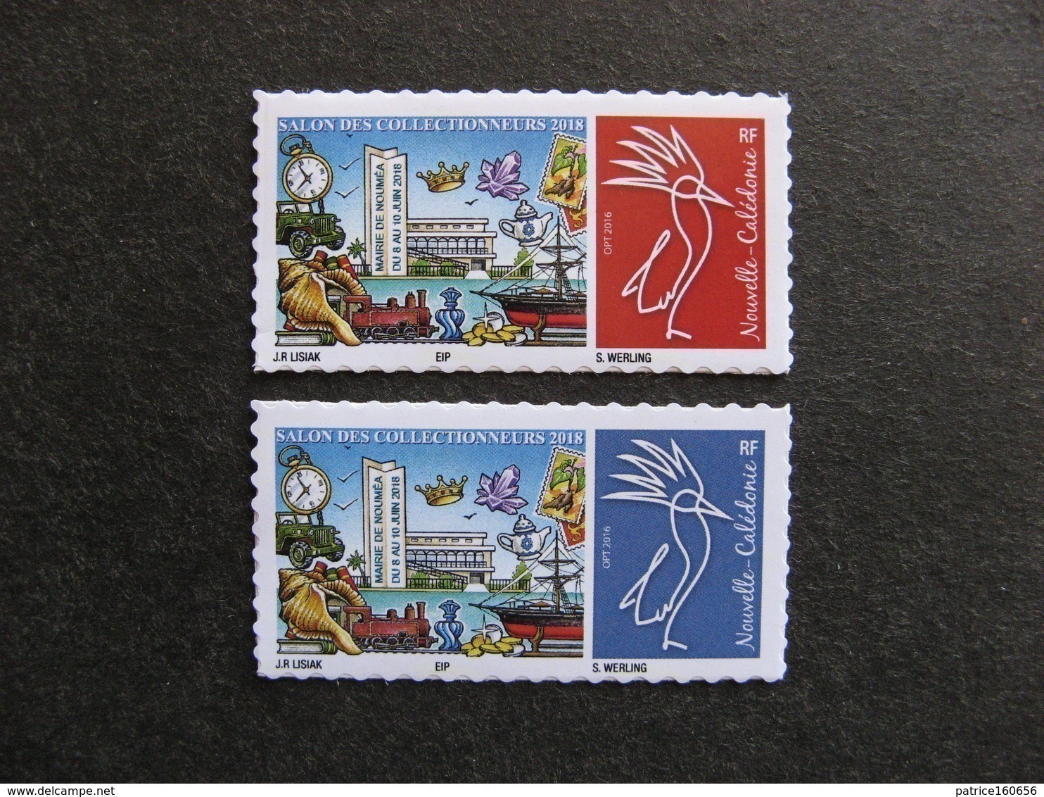 Nouvelle-Calédonie: Paire Du " Salon Des Collectionneurs ", Mairie De Nouméa Du 8 Au 10 Juin 2018 , Neufs XX . - Unused Stamps