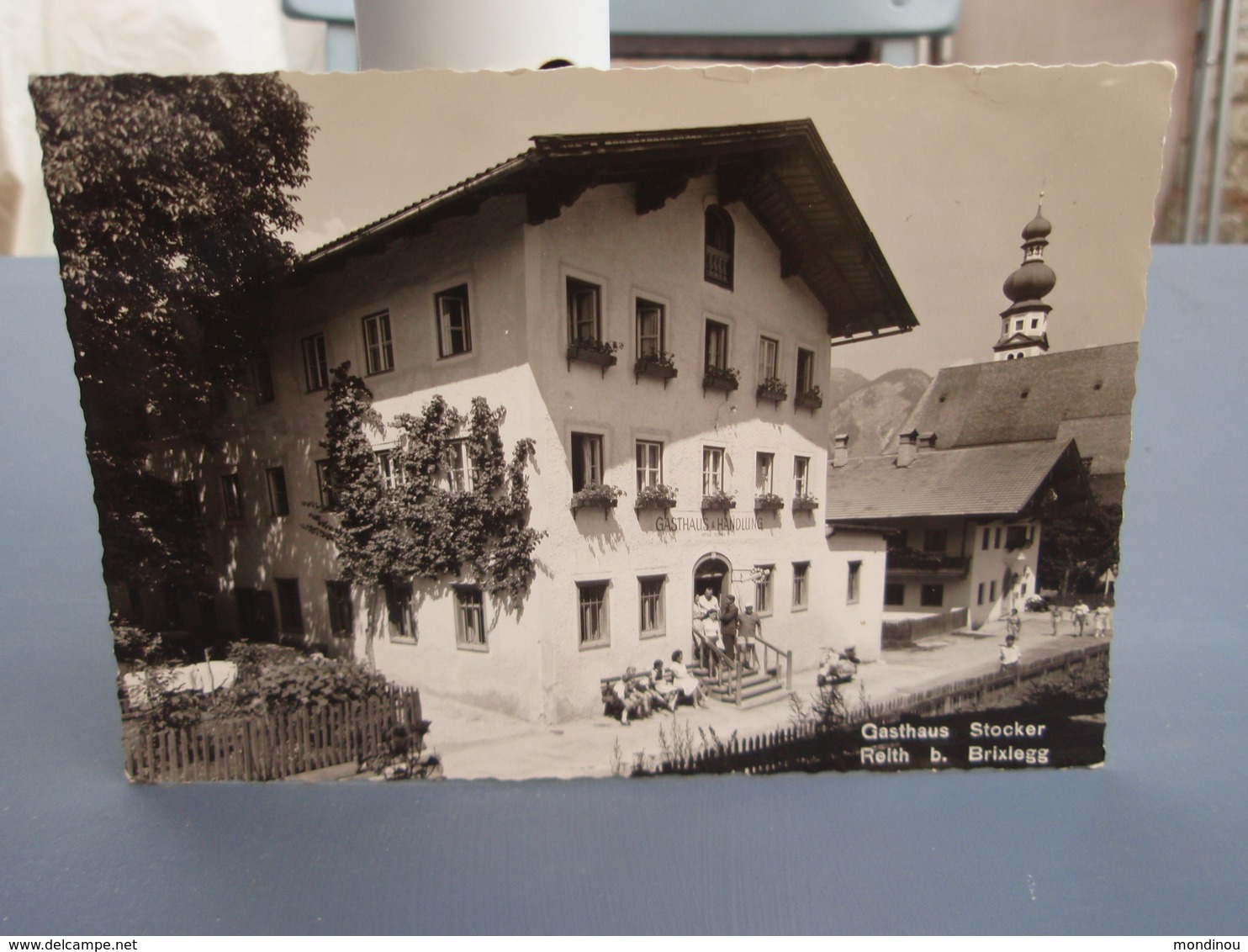 Carte Photo Gasthaus Stocker Reith B. Brixlegg. Belle Carte Glacée 1955 - Brixlegg