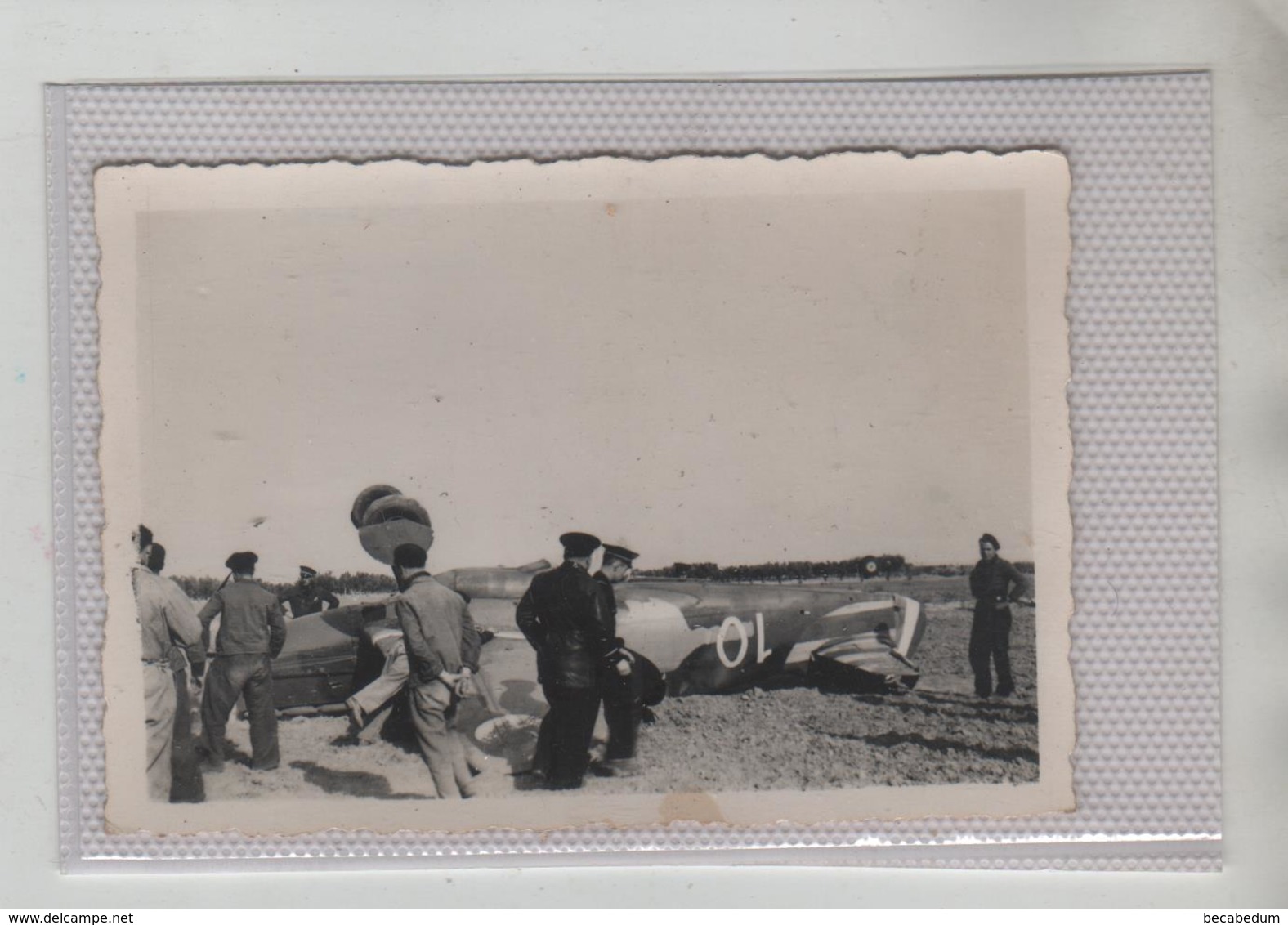 Photo Originale Avion Abattu Sfax 10 Janvier 1942 à Identifier - Aviation