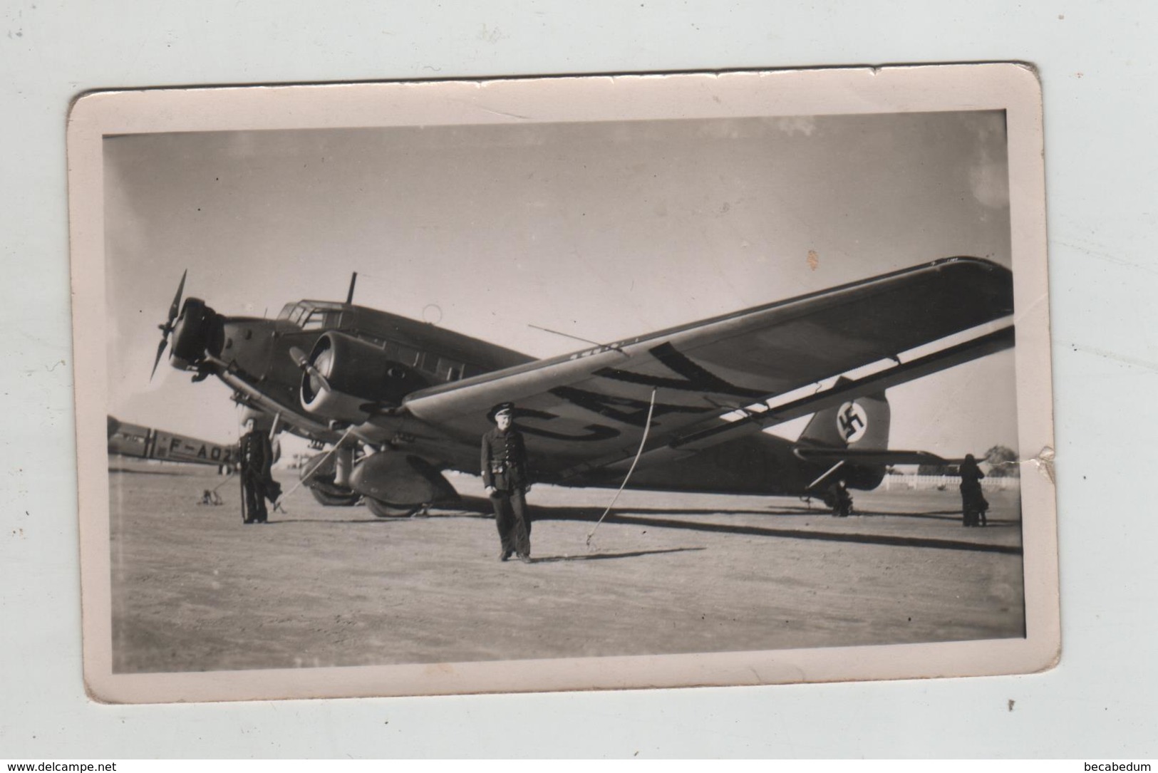 Photo Originale Avion  Allemand Dewoitine 338 Sfax 1941 à Identifier - Aviation