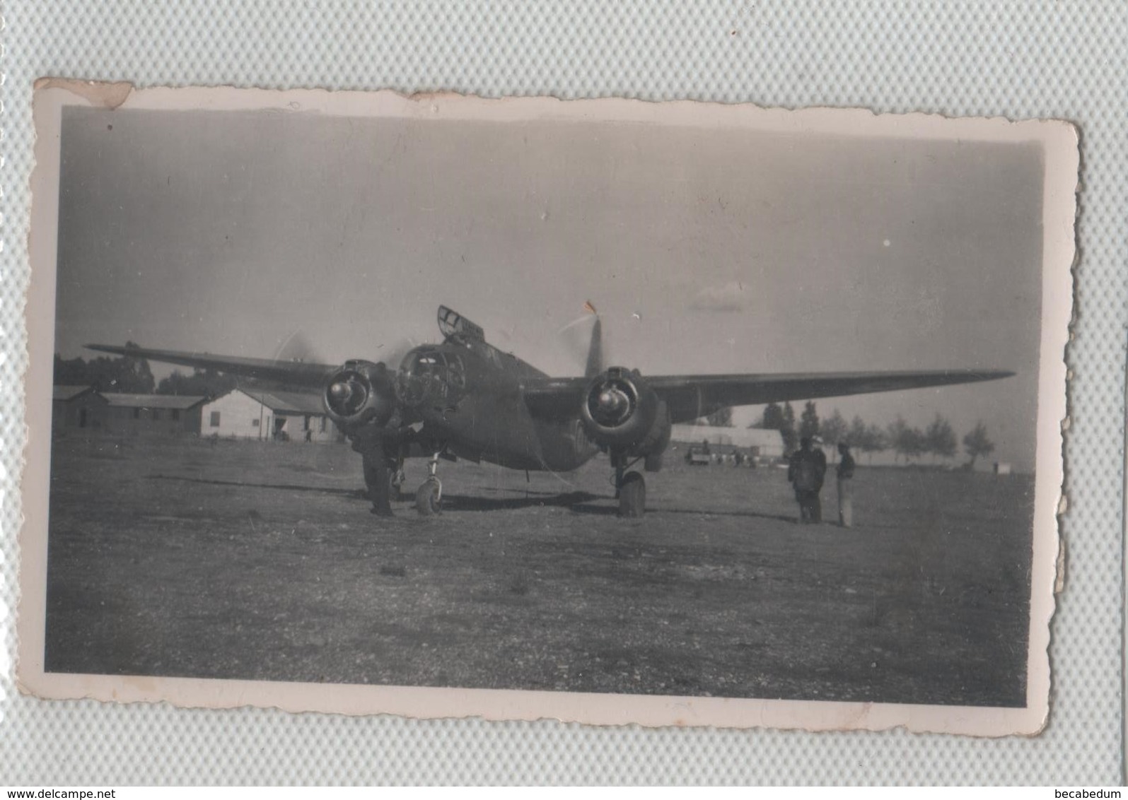Photo Originale Avion  Tunisie Années 1941 1942 à Identifier - Aviation