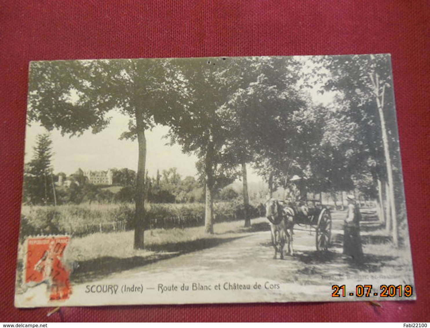 CPA - Scoury - Route Du Blanc Et Château De Cors - Autres & Non Classés