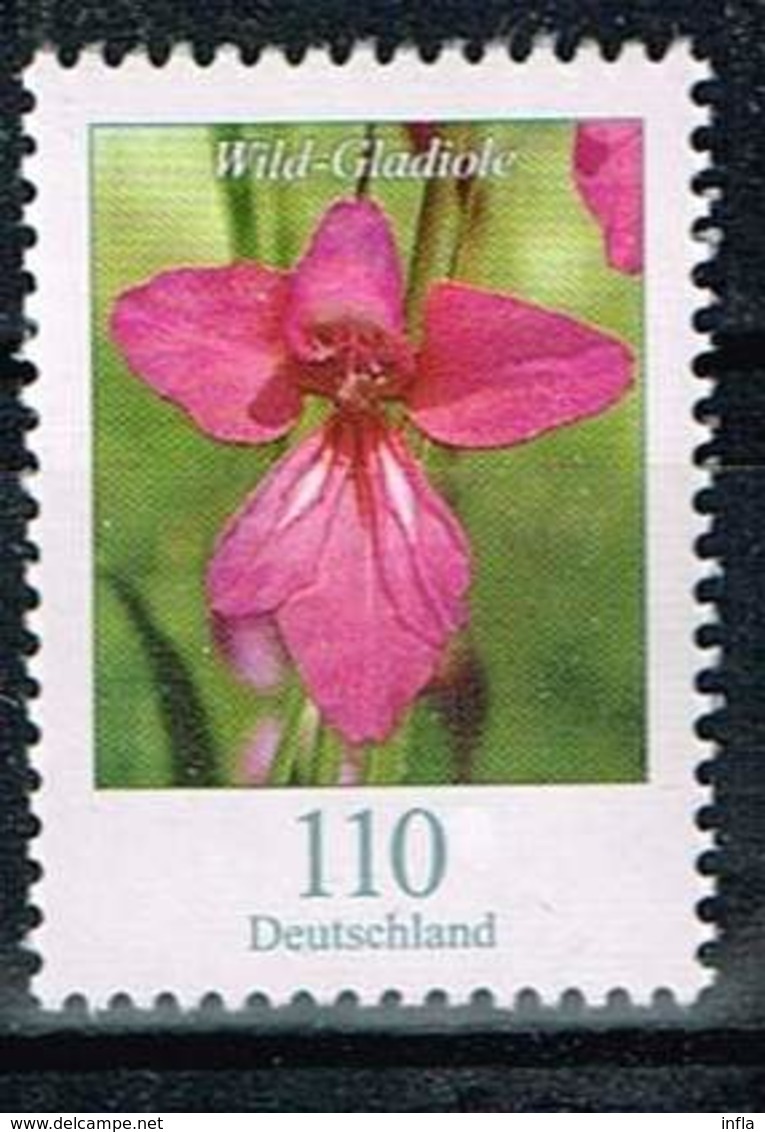 Bund 2019,Michel# 3471 R ** Blumen: Wild-Gladiole Mit Nr. 145 - Unused Stamps