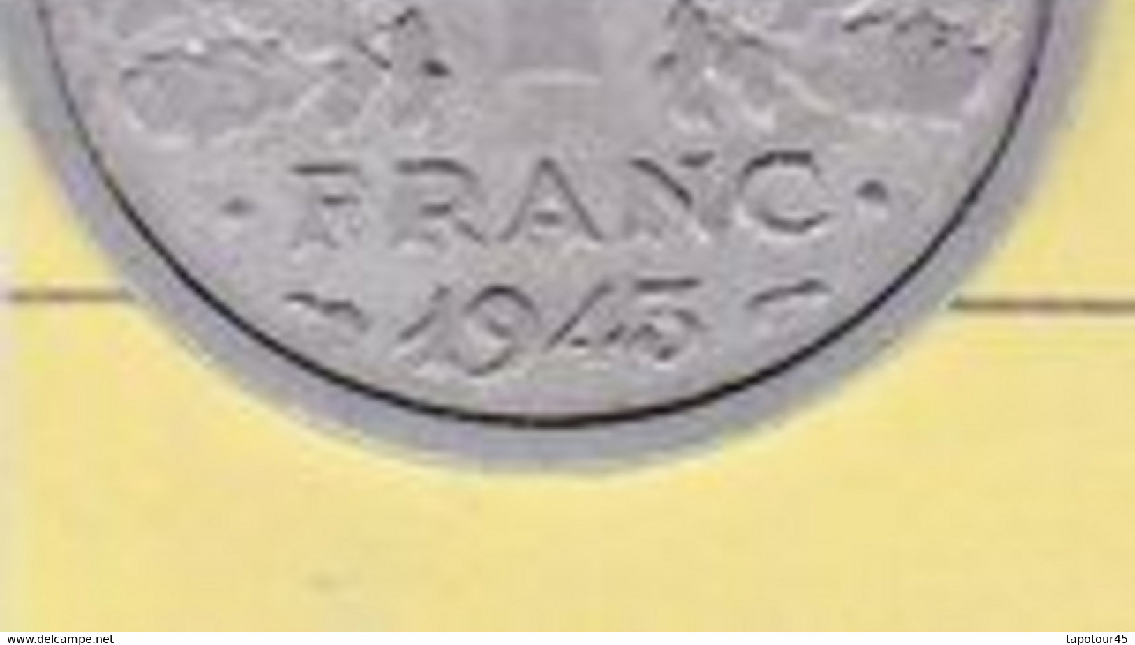 PL 6) 8 >Monnaies & Billets > Monnaies > France > "état Français" 1943 Coin Bouché Sur Signature (légère - Errors & Oddities