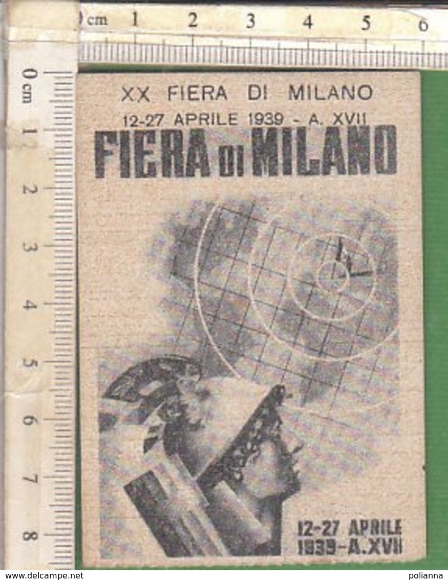 PO8241D# TESSERA XX FIERA DI MILANO 1939 - Collezioni