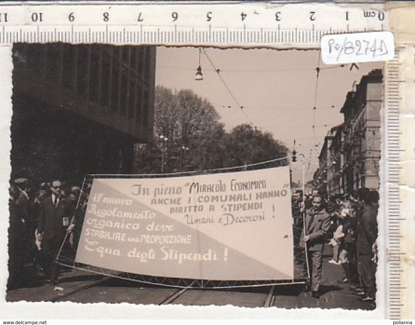 PO8274D# FOTOGRAFIA POLITICA SINDACATI MANIFESTAZIONI - CORTEO COMUNALI 1962 - Autres & Non Classés