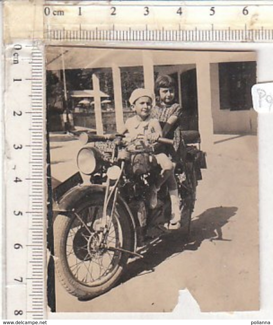 PO8314D# FOTOGRAFIA MOTOCICLISMO - MOTO GUZZI ? BAMBINI - Sport