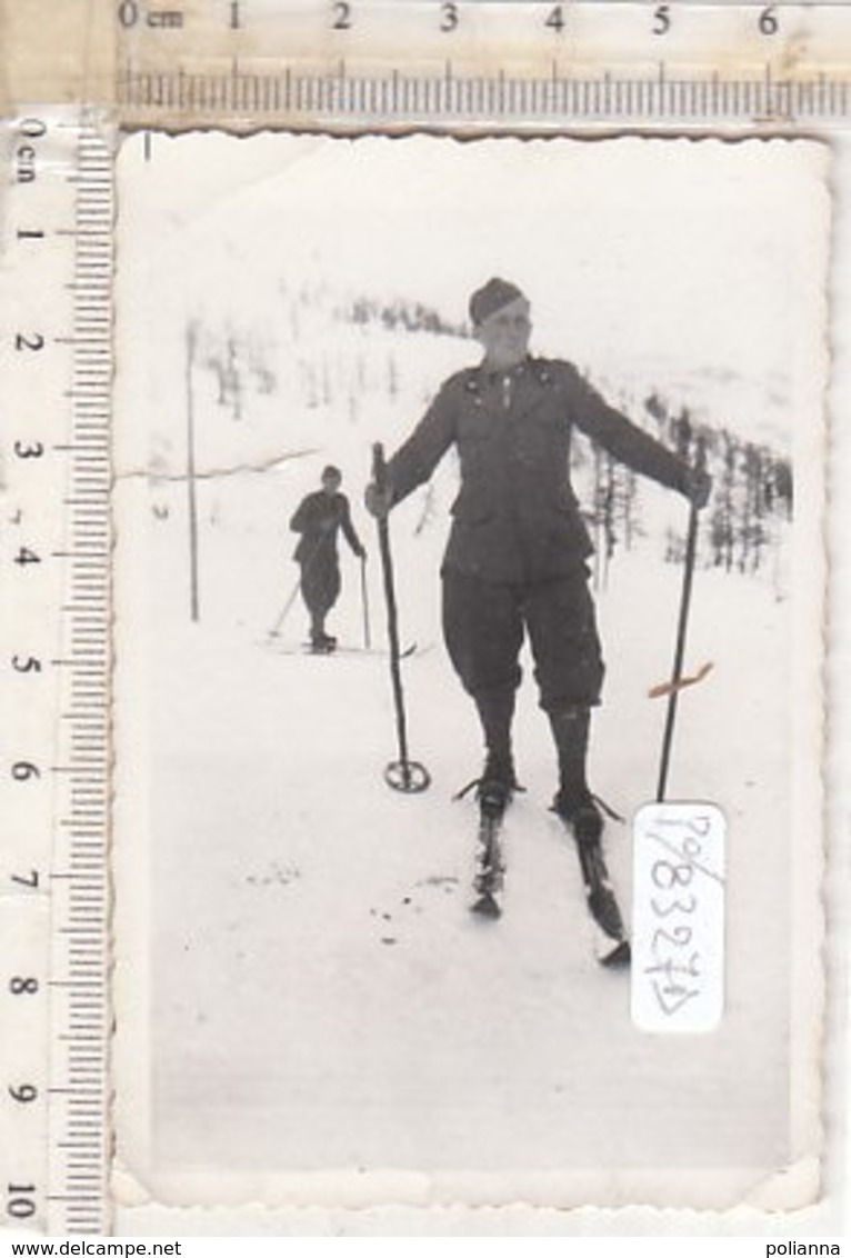 PO8327D# FOTOGRAFIA MILITARI SCIATORI ALPINI - Guerra, Militari