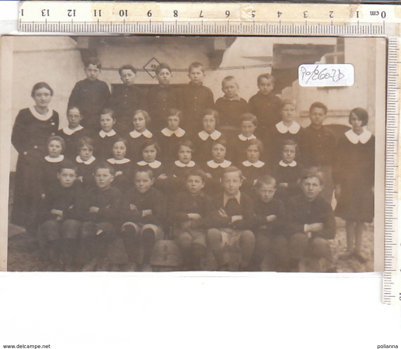 PO8607D# FOTOGRAFICA SCUOLE - BAMBINI ELEMENTARI RICORDO 1935 - COLLEGI   No VG - Scuole