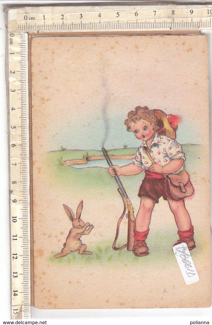 PO8661D# BAMBINI - ILLUSTRATORI - CACCIA - CACCIATORE CON FUCILE  No VG - Scene & Paesaggi