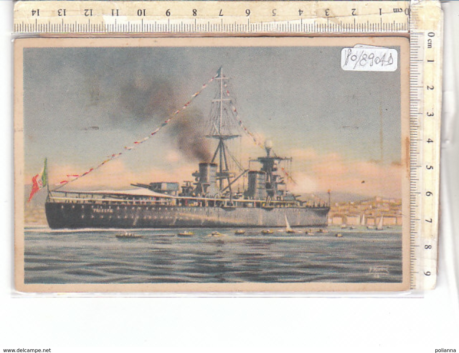 PO8904D# NAVI DA GUERRA REGIA MARINA ITALIANA - INCROCIATORE TRIESTE  VG 1931 - Guerra