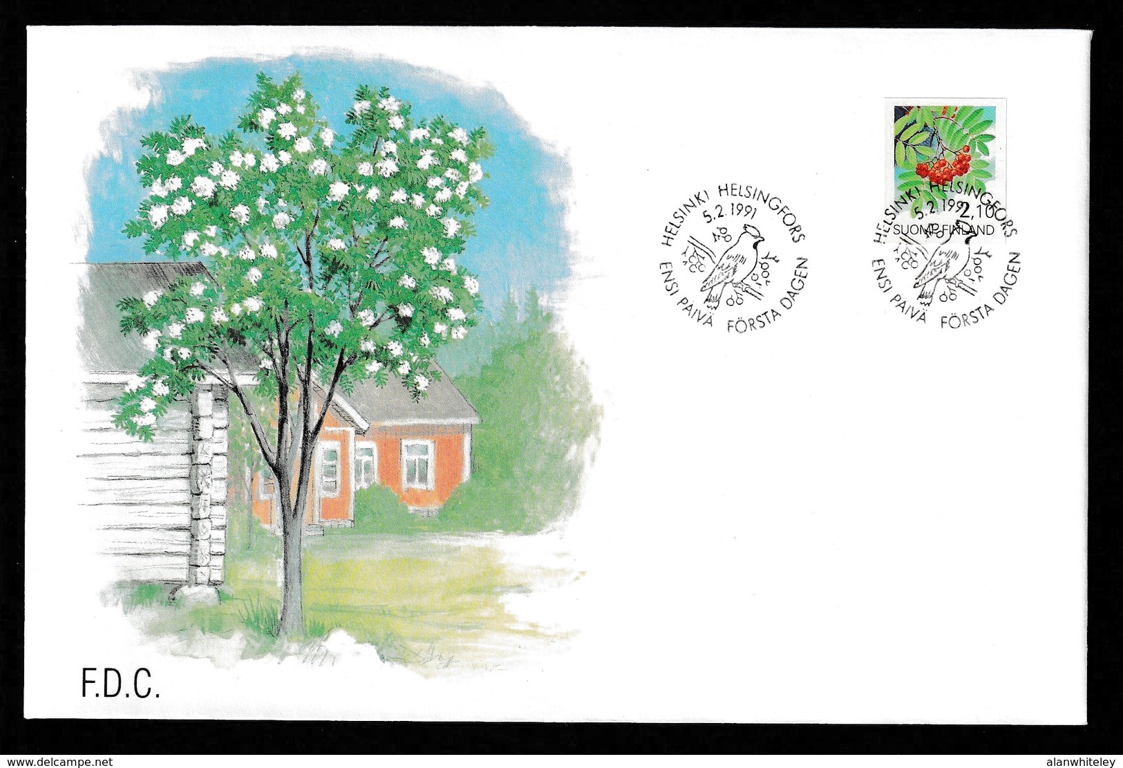 FINLAND 1991 Definitive/Rowan S/ADH: First Day Cover CANCELLED - FDC