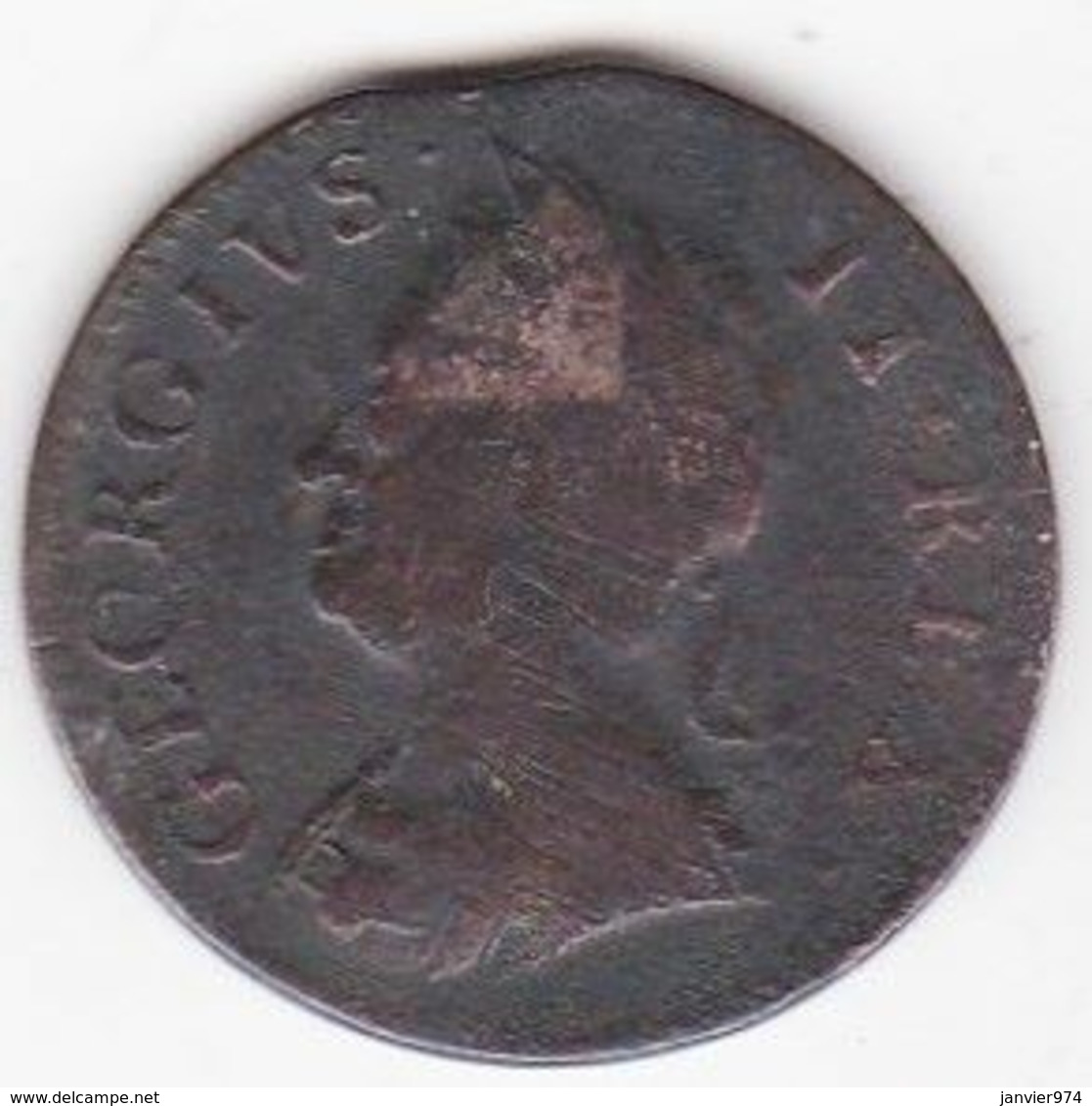 Grande Bretagne. 1 Farthing 1754 , George II - A. 1 Farthing