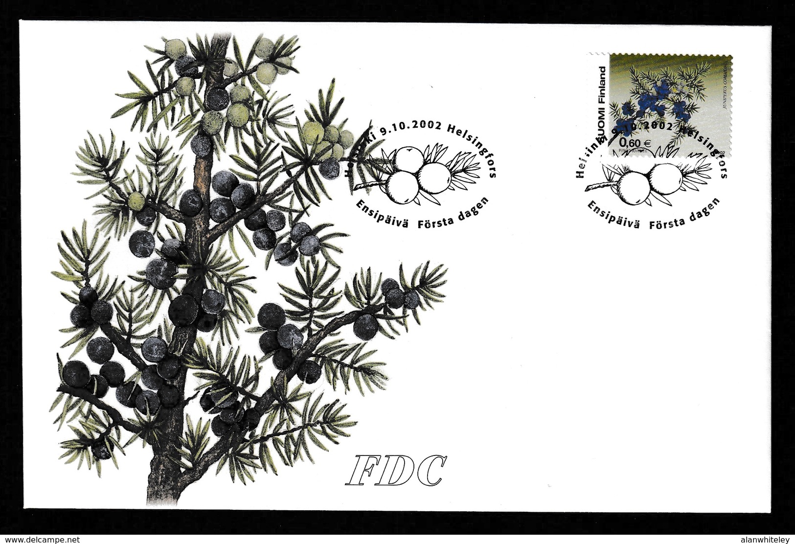 FINLAND 2002 Definitive/Juniper: First Day Cover CANCELLED - FDC