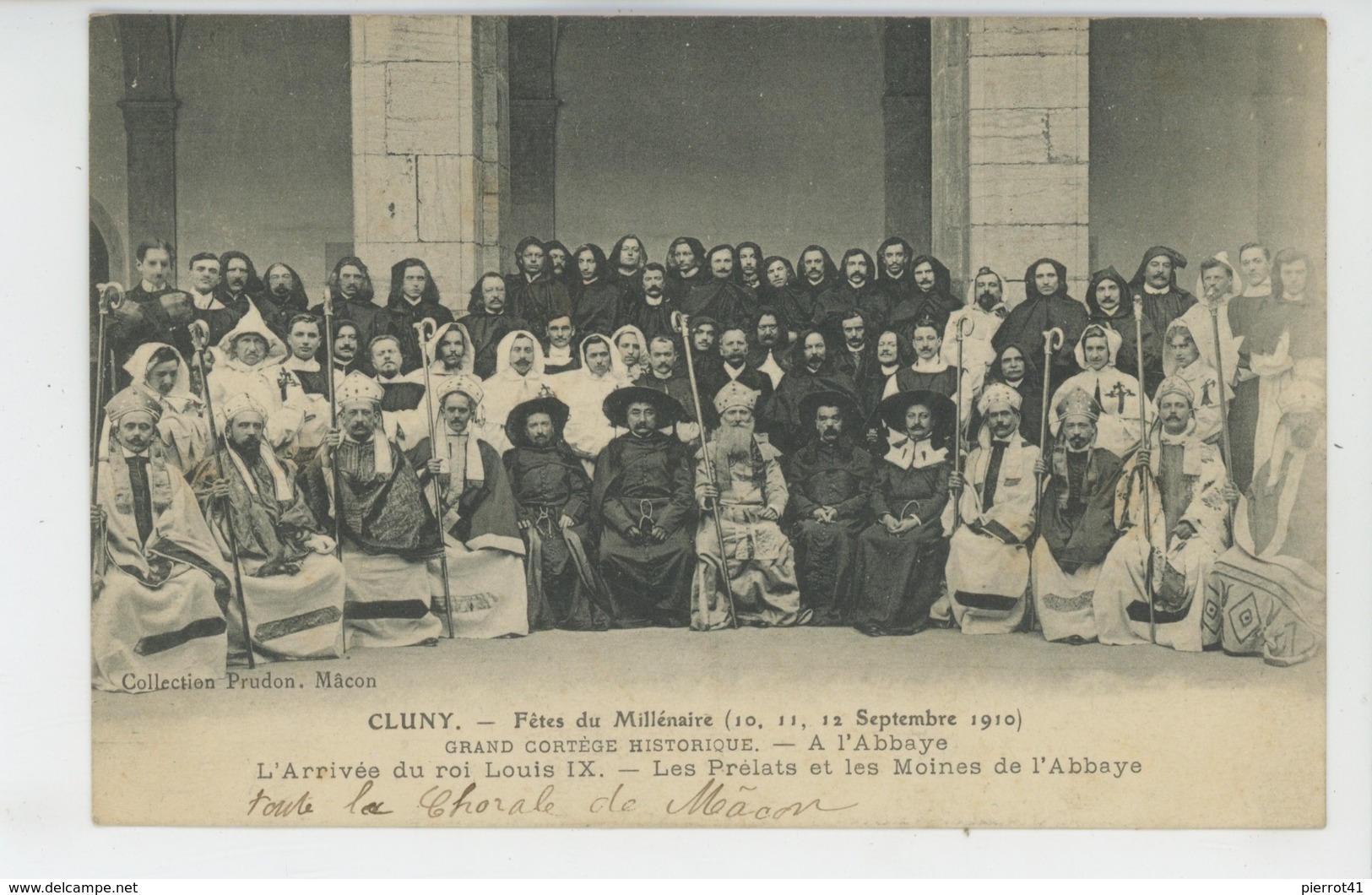 CLUNY - Fêtes Du Millénaire - Sept. 1910 - Grand Cortège Historique à L'Abbaye - L'Arrivée Du Roi Louis IX - Cluny