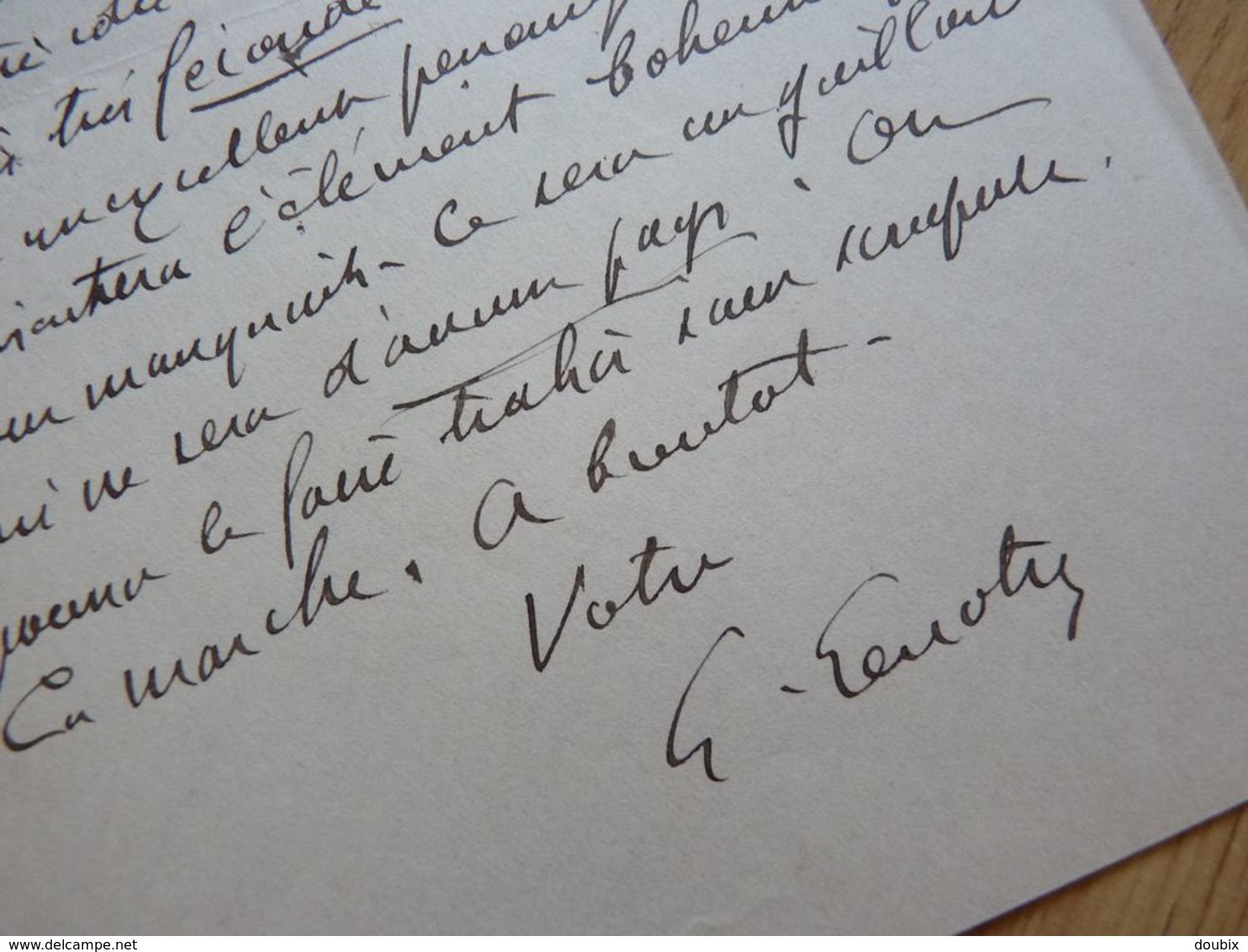 Théodore Gosselin Dit LENOTRE (1855-1935) Historien. Académie Française - AUTOGRAPHE - Other & Unclassified