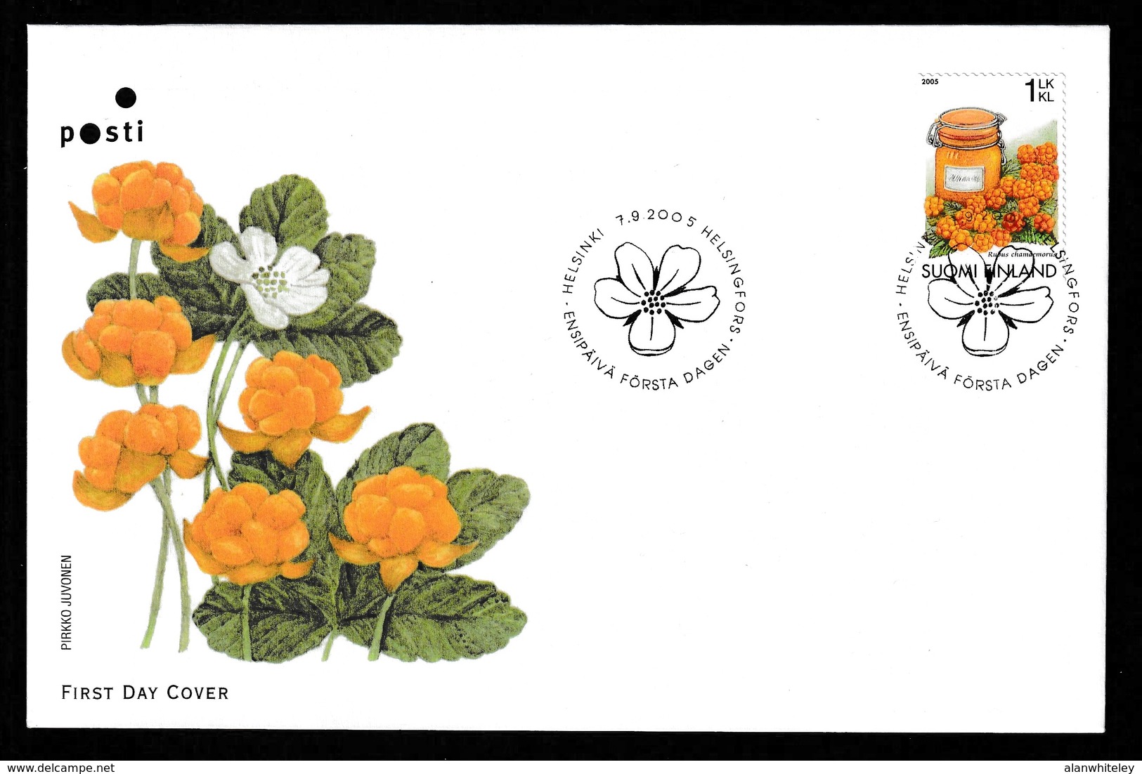 FINLAND 2005 Cloudberries: First Day Cover CANCELLED - FDC