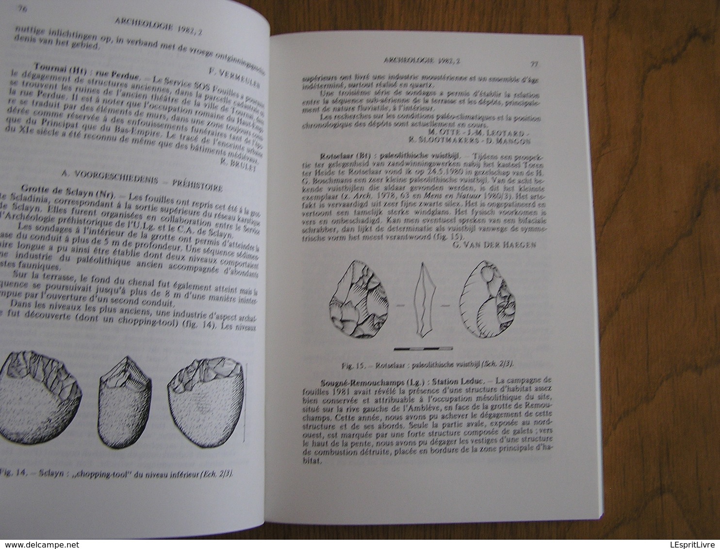 ARCHEOLOGIE 1982 - 2 Régionalisme Belgique Fouilles Gallo Romaine Neerharen Rekem Sclayn Ben Ahin Fontaine Valmont - Archéologie