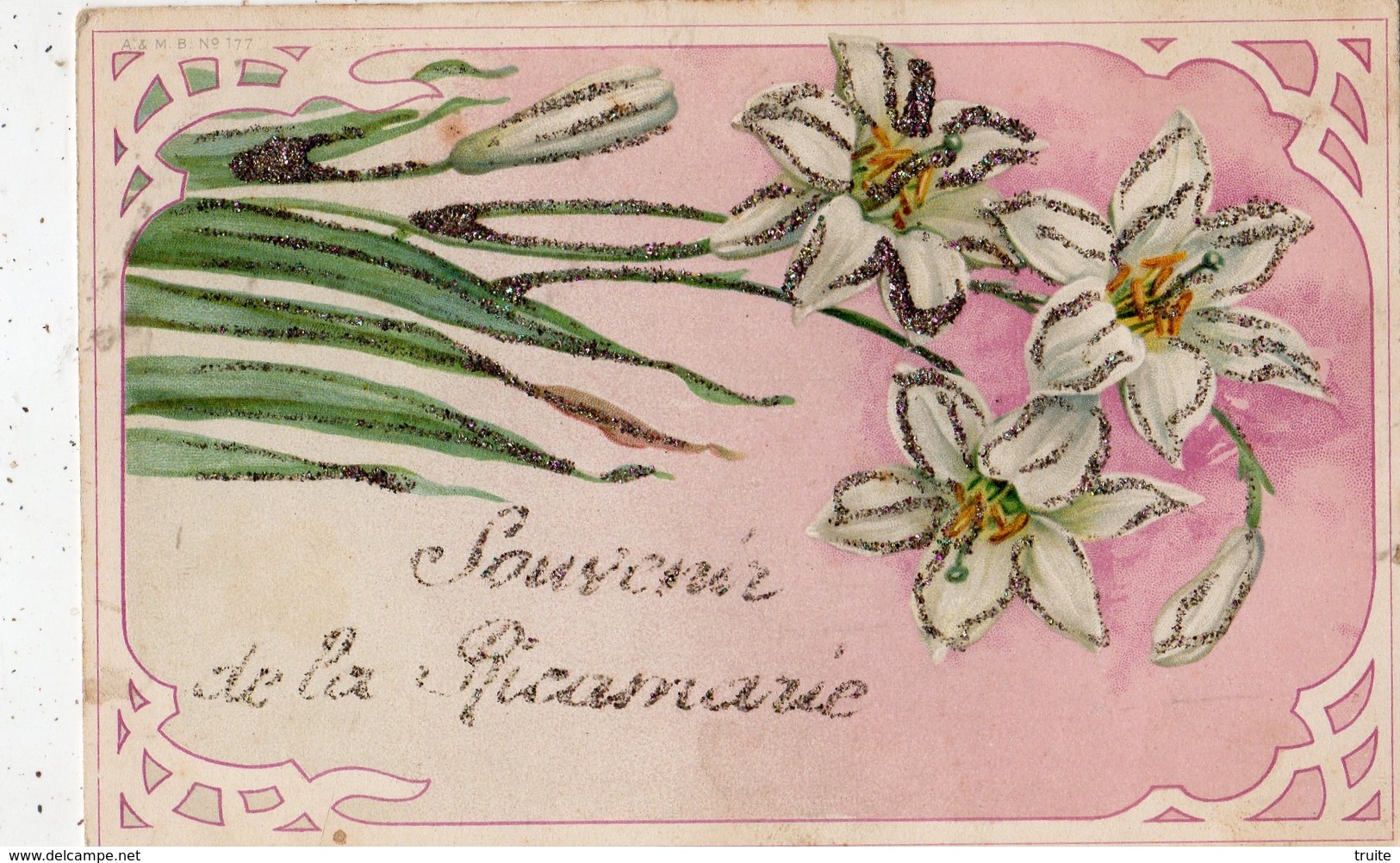 SOUVENIR DE LA RICAMARIE (CARTE AVEC PAILLETTES) - Other & Unclassified