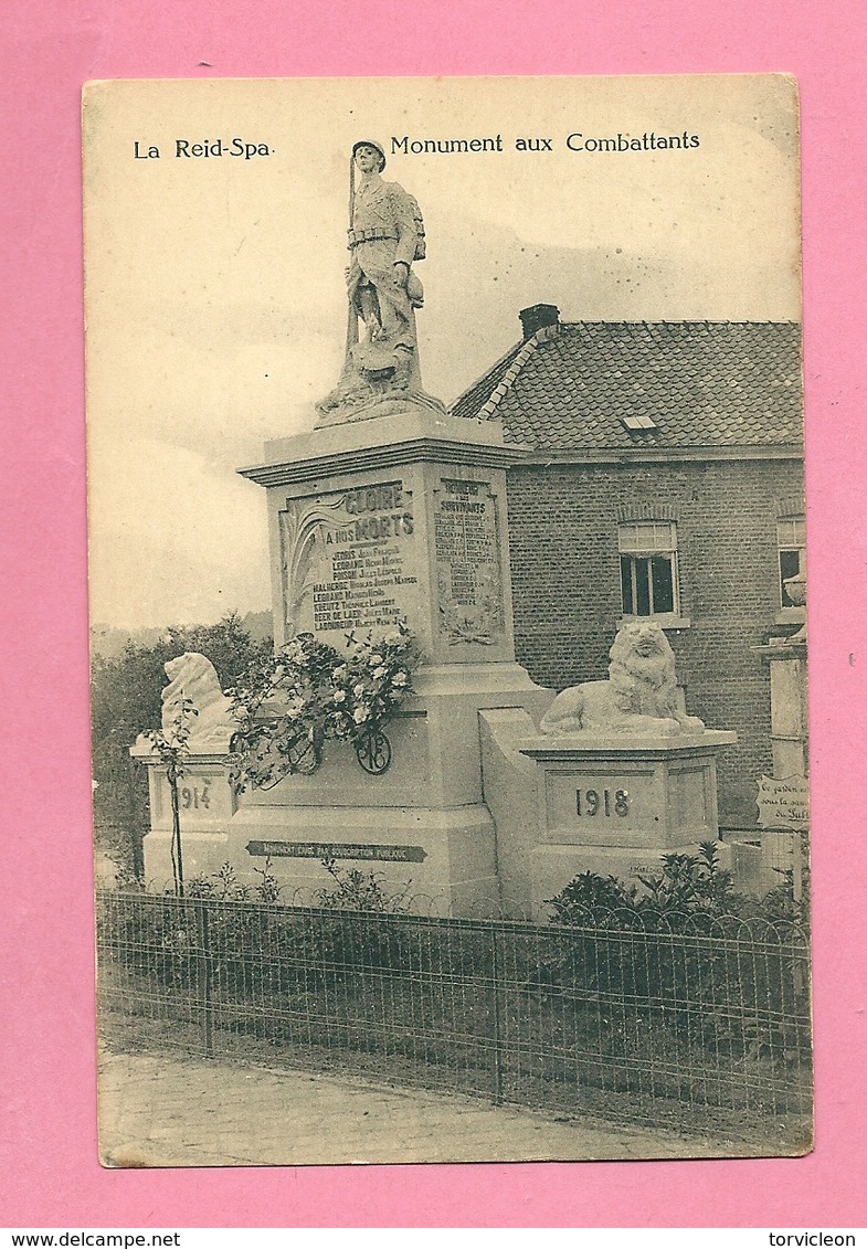 C.P. La Reid =  Monument  Des  Combattants 1914-1918 - Spa