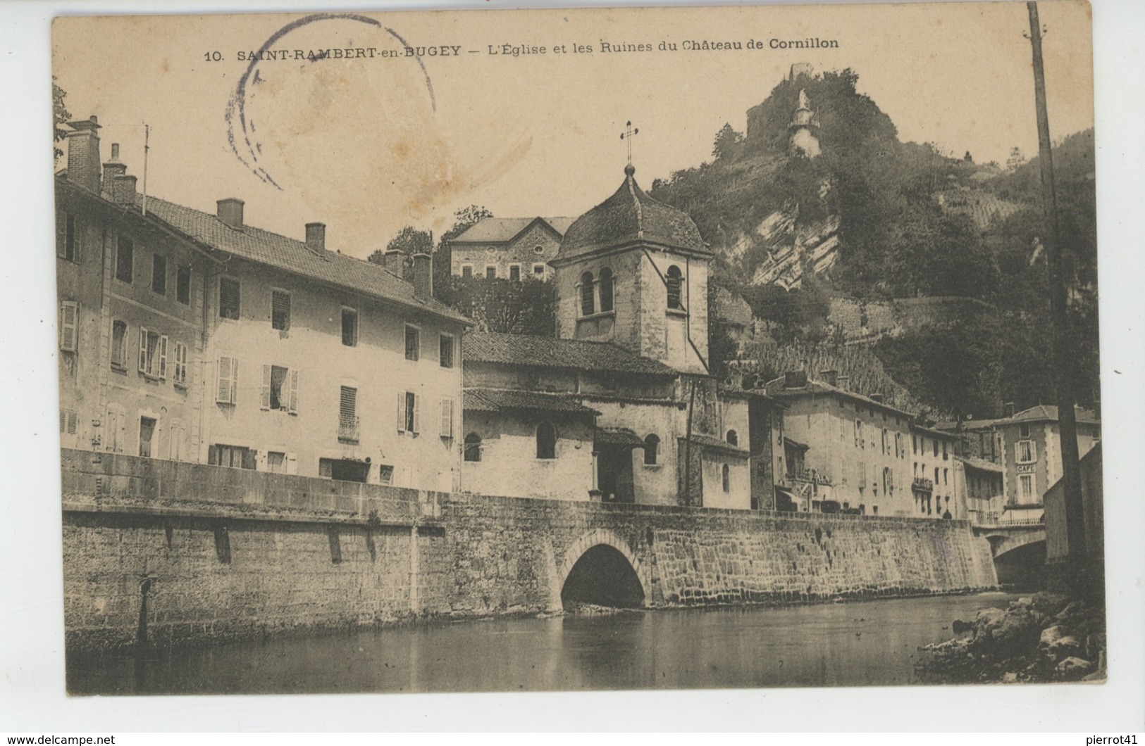 SAINT RAMBERT EN BUGEY - L'Eglise Et Les Ruines Du Château De Cornillon - Non Classés