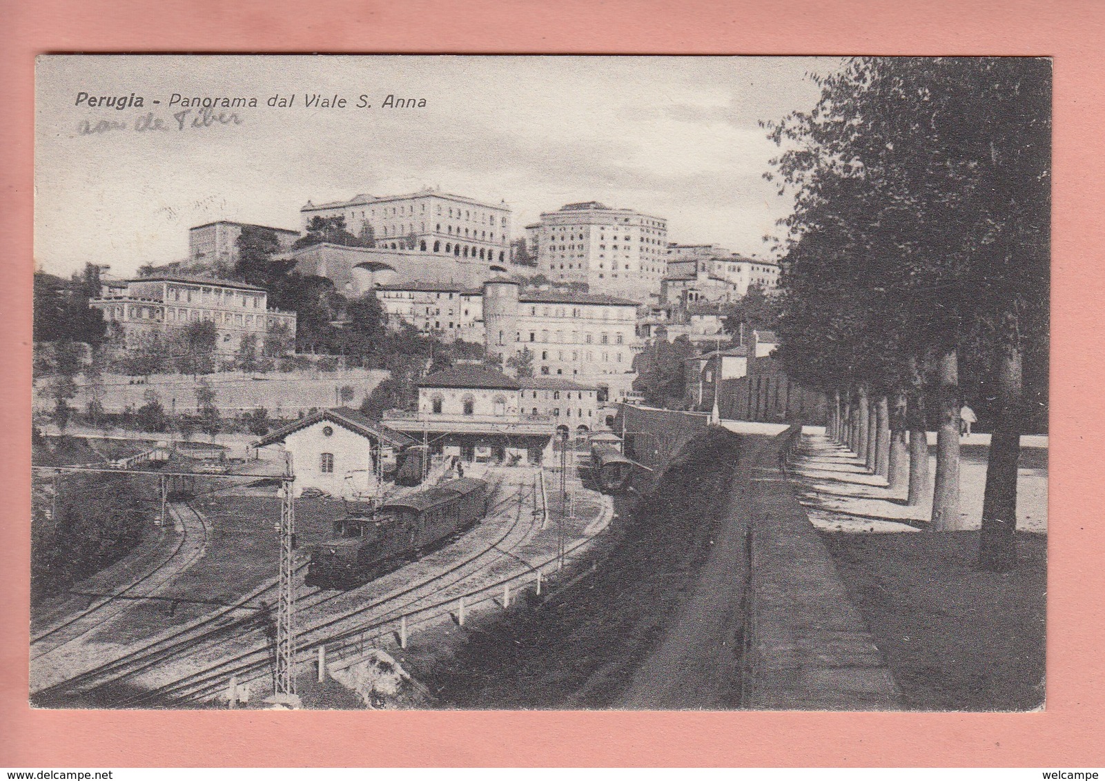 OLD POSTCARD -  ITALY - ITALIA - TRAIN - TRENO - PERUGIA - STAZIONE - Perugia