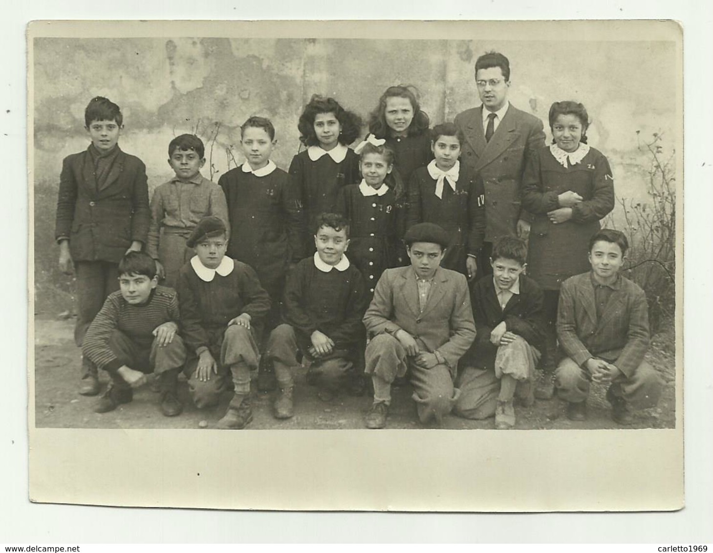 CASTELFIORENTINO - CAMBIANO CLASSE IV ANNO 1947/48 FORMATO CM. 13,5X10 - Anonyme Personen