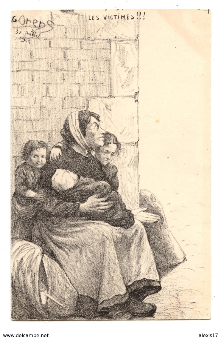 Orens.La Famine.Les Victimes De La Guerre.Femmes,Enfants. Juillet 1902. Serie N° 6               .E.64. - Orens