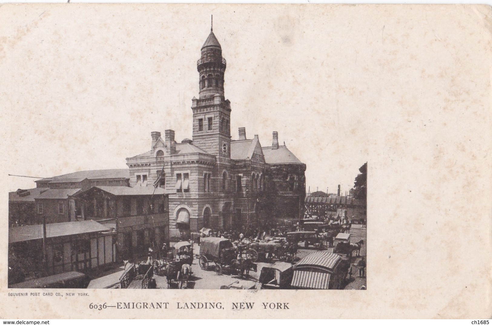 ETATS UNIS :   NEW-YORK :  Ellis Island : Emigrant Landing - Ellis Island