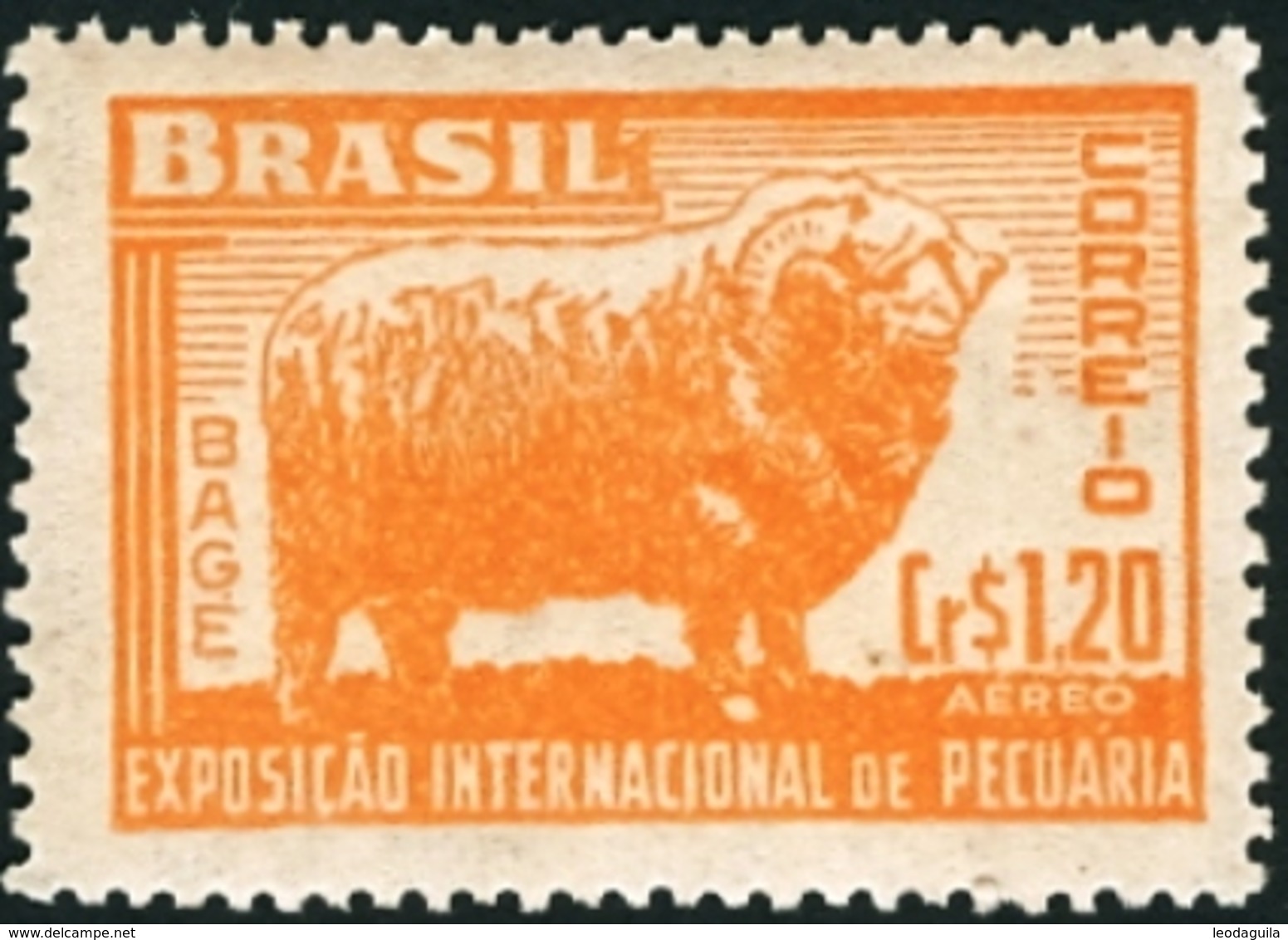 BRAZIL # C72  - INTERNATIONAL LIVESTOCK  EXHIBITION  -  CITY OF BAGÉ  - MINT - 1948 - Unused Stamps