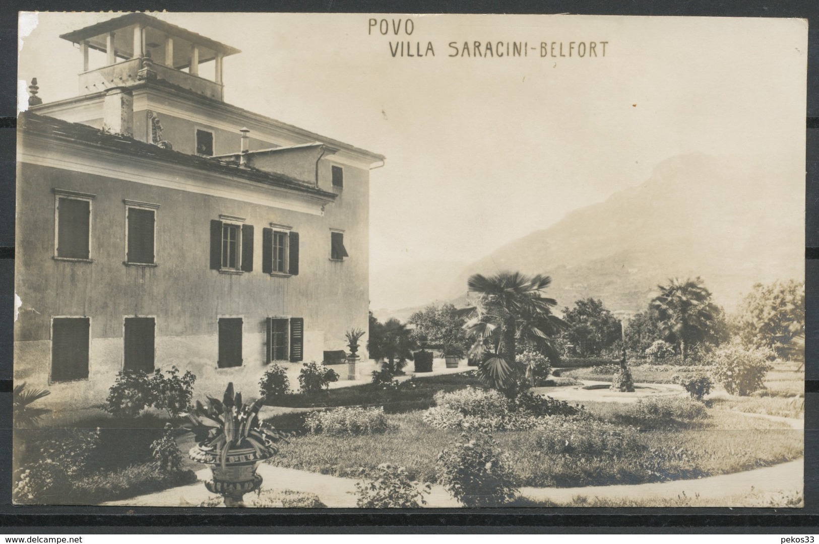 Ansichtskarten  Italien  Povo Villa Saracini- Belfort - Sonstige & Ohne Zuordnung