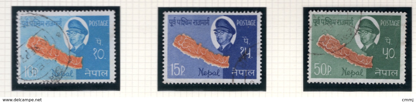 1964 - NEPAL  -  Mi. Nr.  179/181 - USED - (CW4755.44) - Népal