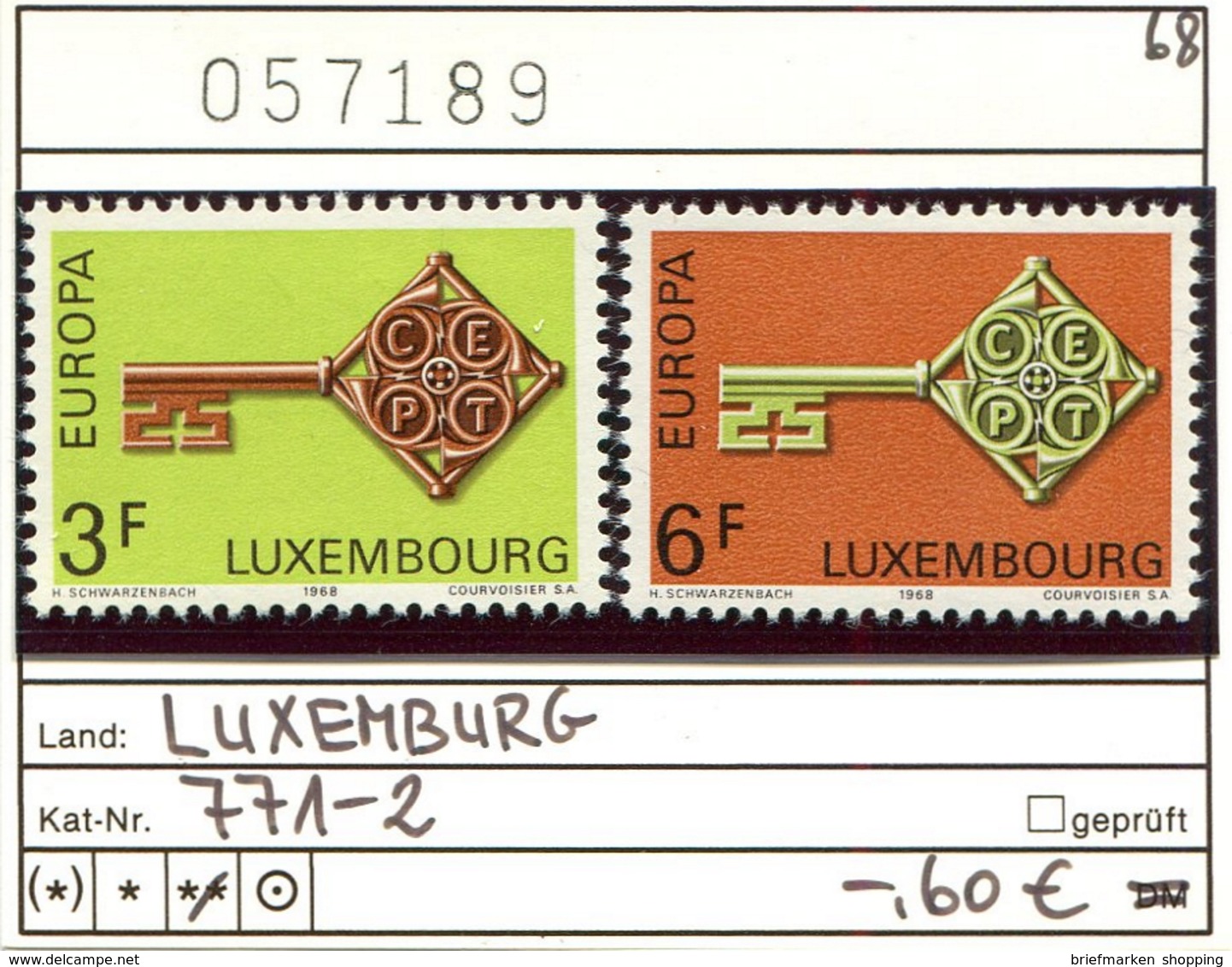 Luxemburg - Luxembourg - Michel  771-772 - ** Mnh Neuf Postfris - Ungebraucht