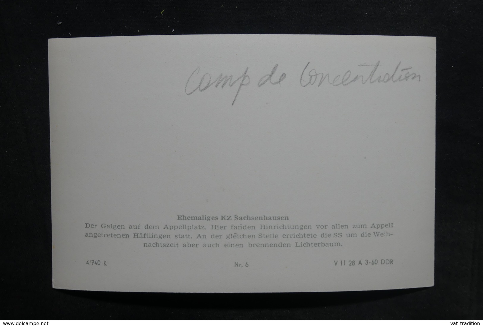 MILITARIA - Carte Postale - Guerre De 1939/45 - Camp De Concentration De Sachsenhausen - L 36313 - Weltkrieg 1939-45