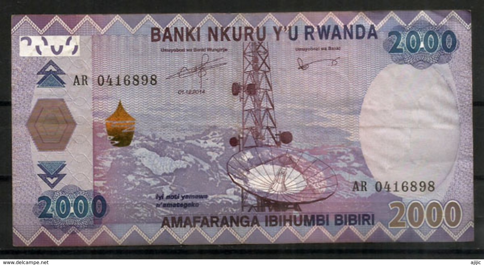 2000 Francs Rwandais, Billet Bon état - Rwanda