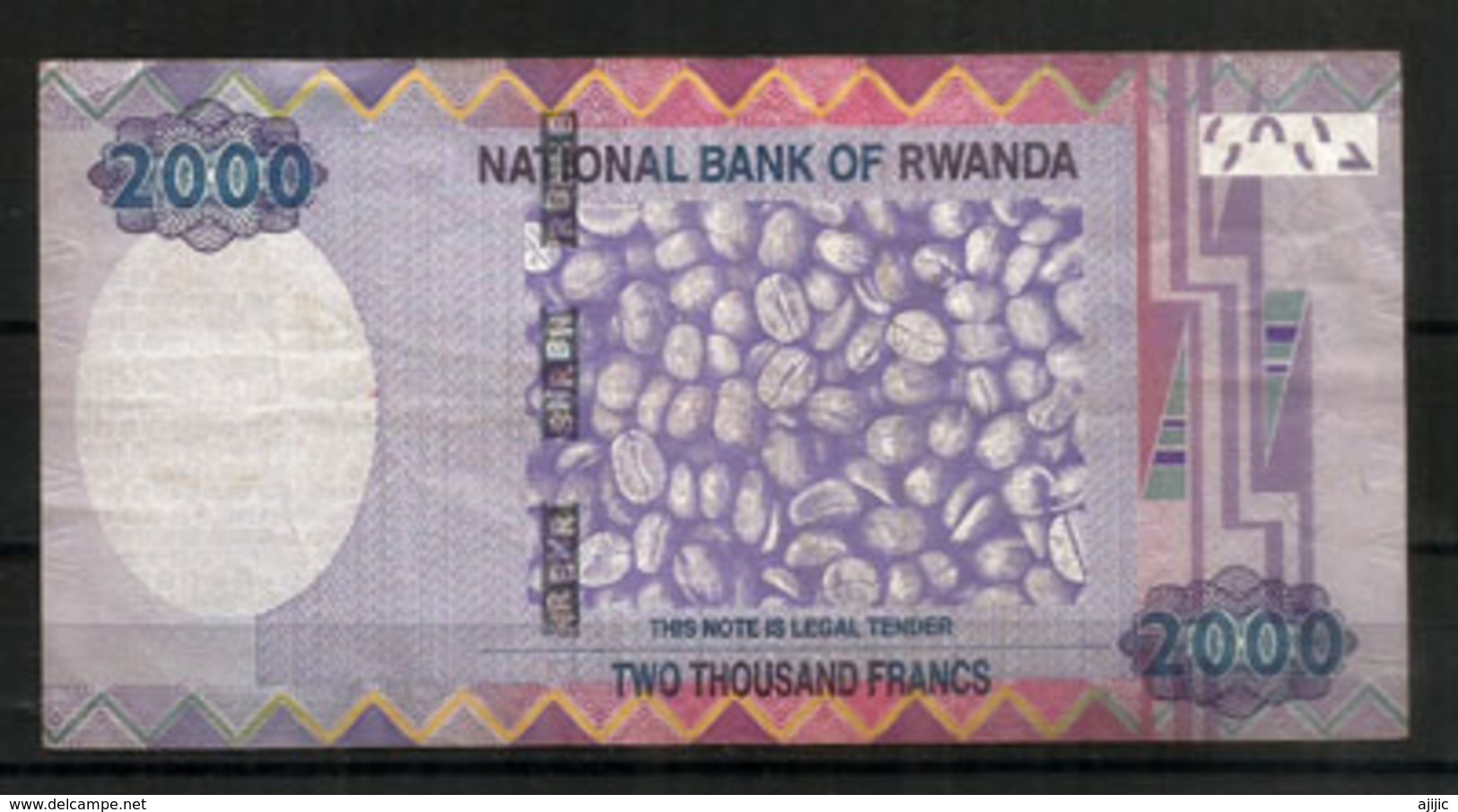 2000 Francs Rwandais, Billet Bon état - Rwanda